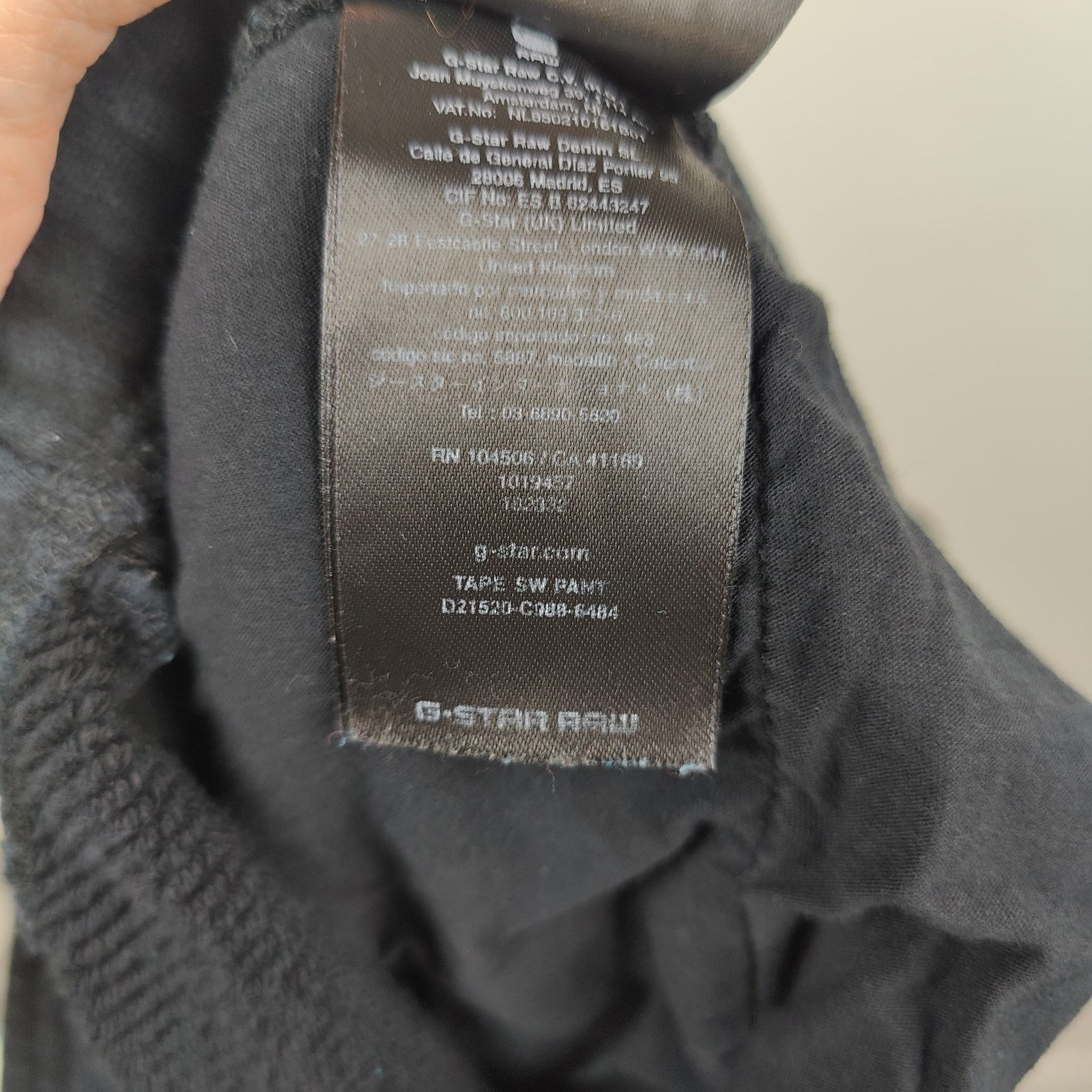 G-Star G-Star Raw Sweatpants Mens Medium Black Terry Jogger Size US 32 / EU 48 - 6 Thumbnail