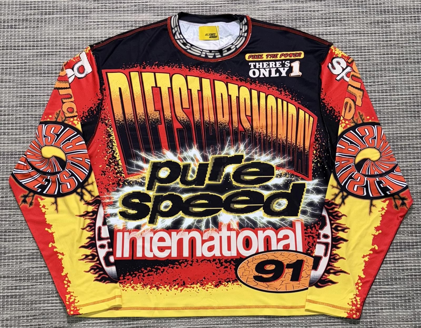 Other Diet Starts Monday Black/Red Mx Racing Jersey Size US M / EU 48-50 / 2 - 1 Thumbnail