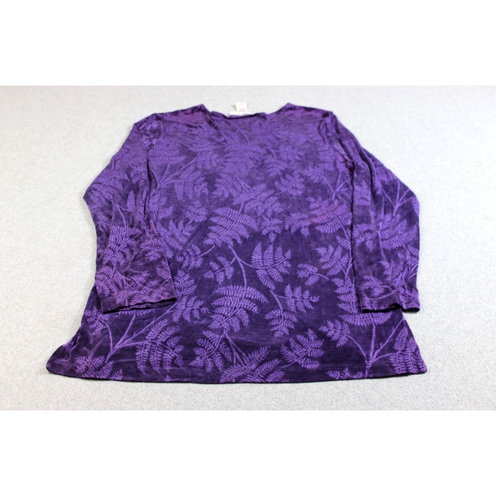 Coldwater Creek VINTAGE Coldwater Creek Shirt Pants Set Women L Purple Floral Acetate Velour Bohemian 2 Piece L Womens Size L / US 10 / IT 46 - 3 Thumbnail