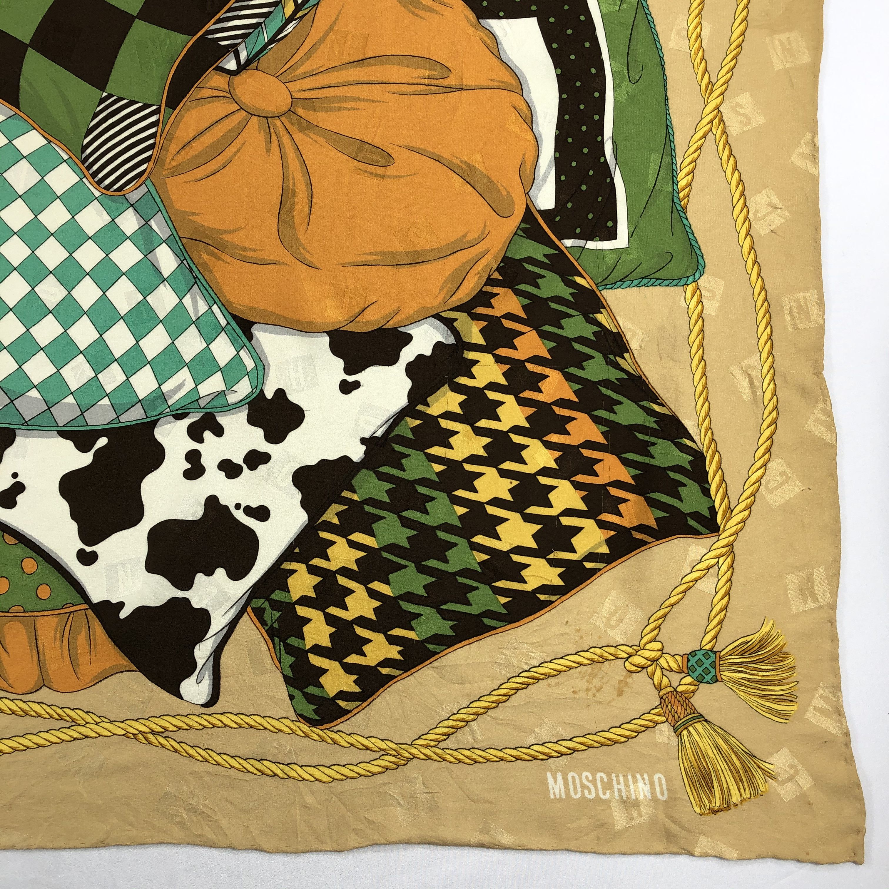 Vintage Vintage Moschino Silk Scarf Size ONE SIZE - 4 Thumbnail