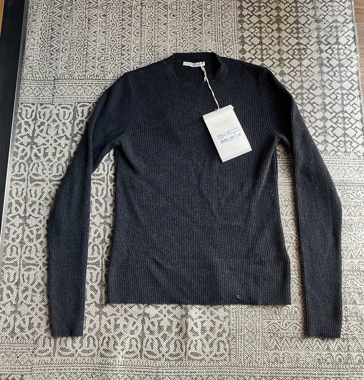 Our Legacy Our Legacy: Ripped Round Neck Virgin Wool Top Size US S / EU 44-46 / 1 - 2 Thumbnail