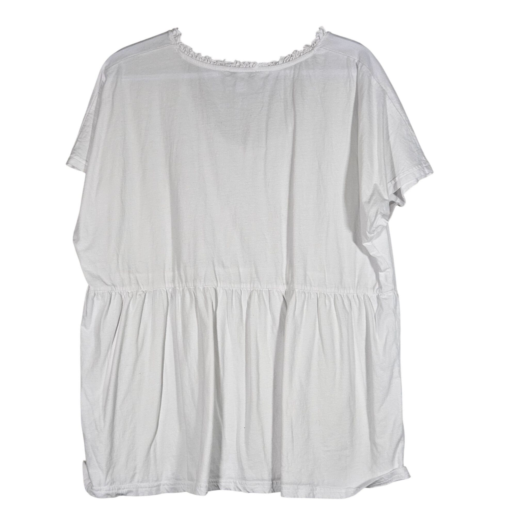 Other Tribal White Tunic Top Women L Clean Girl Prairiecore Peasan Size XL / US 12-14 / IT 48-50 - 3 Thumbnail