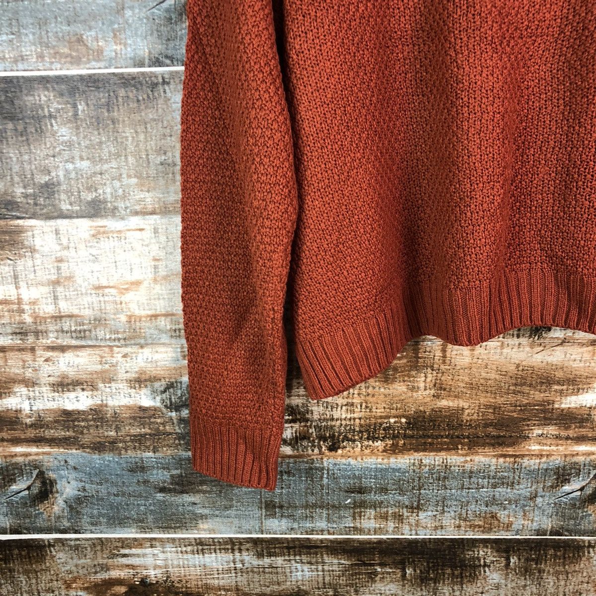 GU × Homespun Knitwear GU Orange streetwear Knitwear #A2186 Size M / US 6-8 / IT 42-44 - 15 Thumbnail