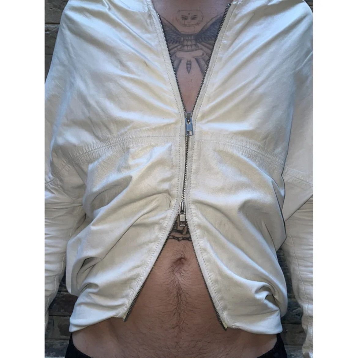 Maison Margiela FW 2005 White Leather Jacket by Martin Margiela Size S / US 4 / IT 40 - 9 Thumbnail