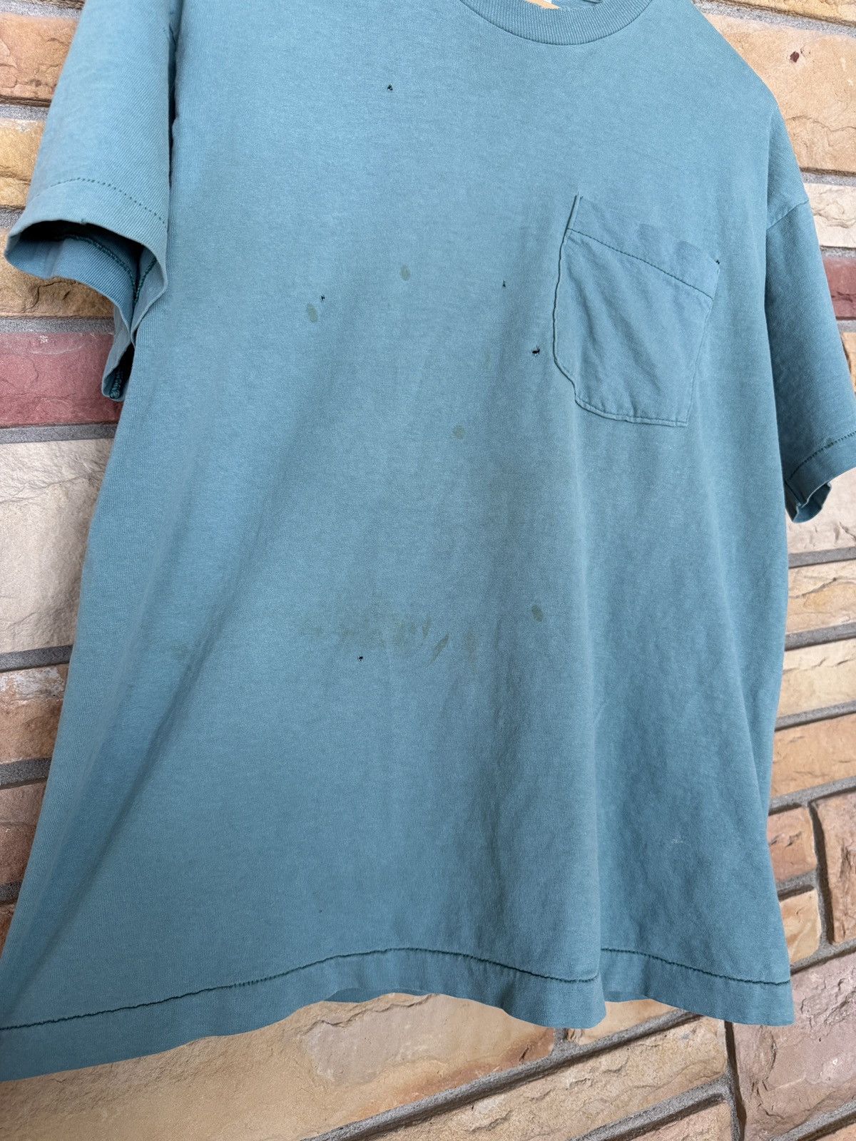 Vintage Vintage B.V.D. Distressed Selvedge Pocket Tee Size US L / EU 52-54 / 3 - 6 Thumbnail