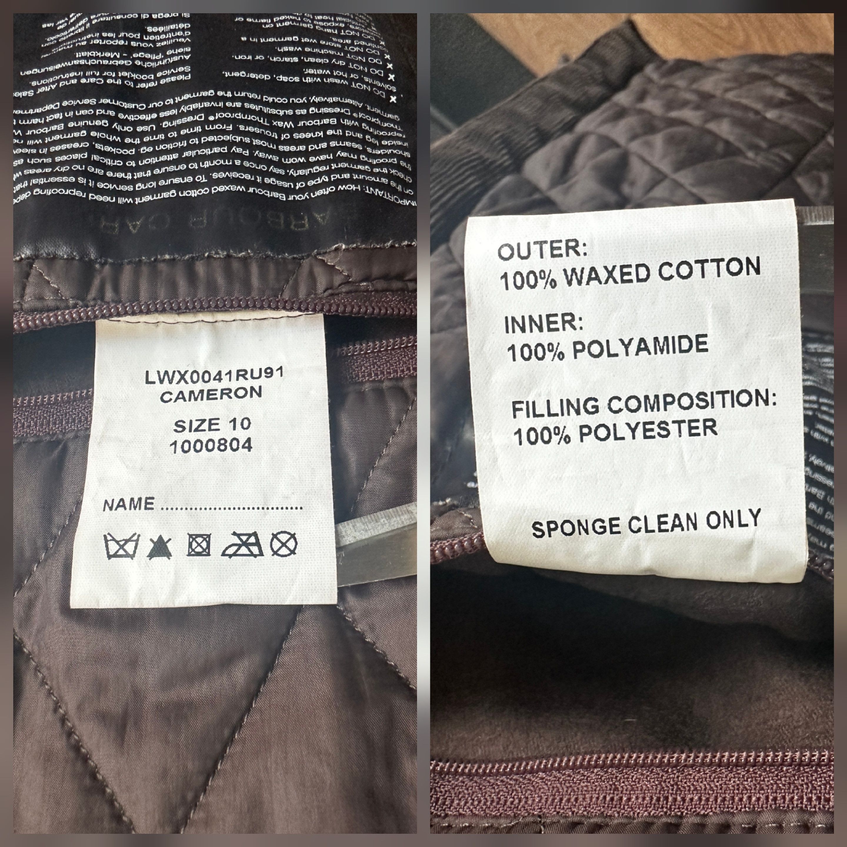 BARBOUR Cameron Wax Women's Hooded Jacket British Style