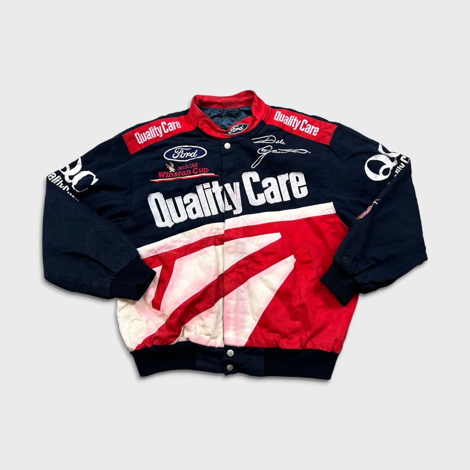 Jeff Hamilton × NASCAR × Vintage Jeff Hamilton Jacket Large USA Dale Jarret NASCAR Racing 90s Size US L / EU 52-54 / 3 - 1 Thumbnail