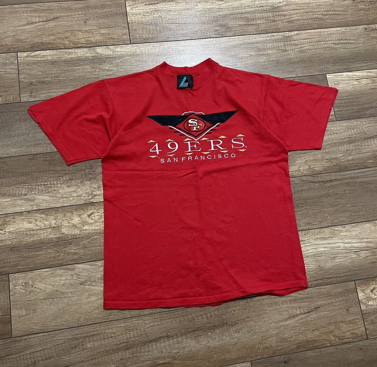 NFL Vintage NFL San Francisco 49ers Heavy Cotton T Shirt Size US M / EU 48-50 / 2 - 3 Thumbnail
