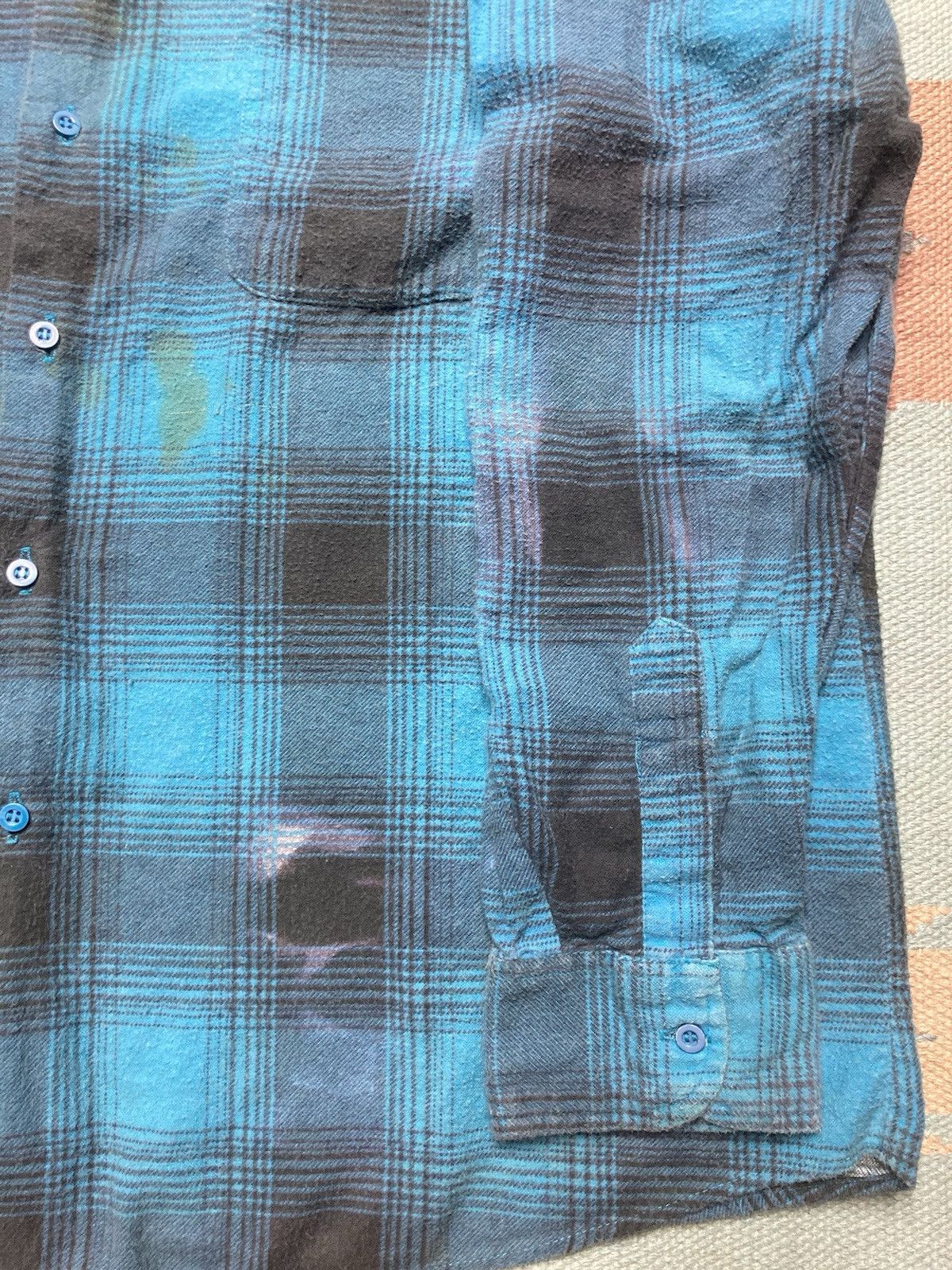Vintage Vtg 90s flannel shirt brushed cotton soft shadow plaid XL Size US XL / EU 56 / 4 - 2 Thumbnail