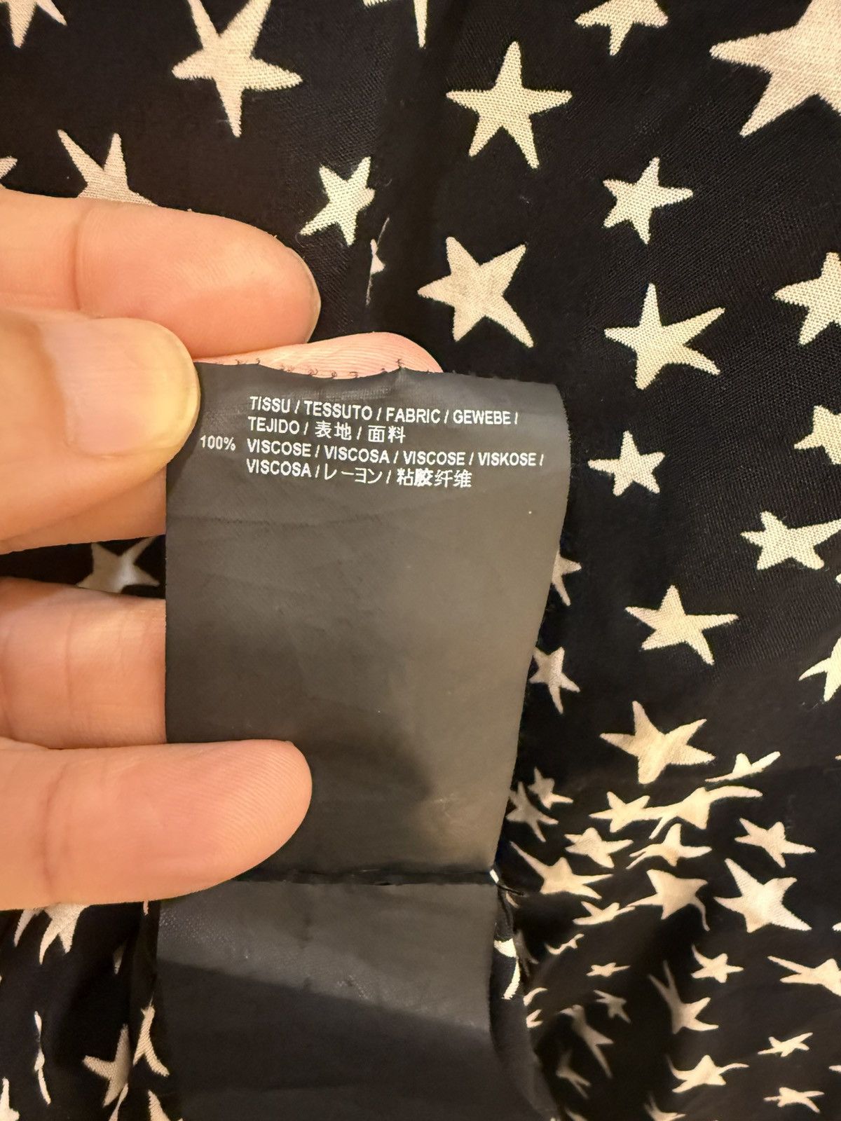 Saint Laurent Paris star print shirt size39 Size US M / EU 48-50 / 2 - 10 Thumbnail