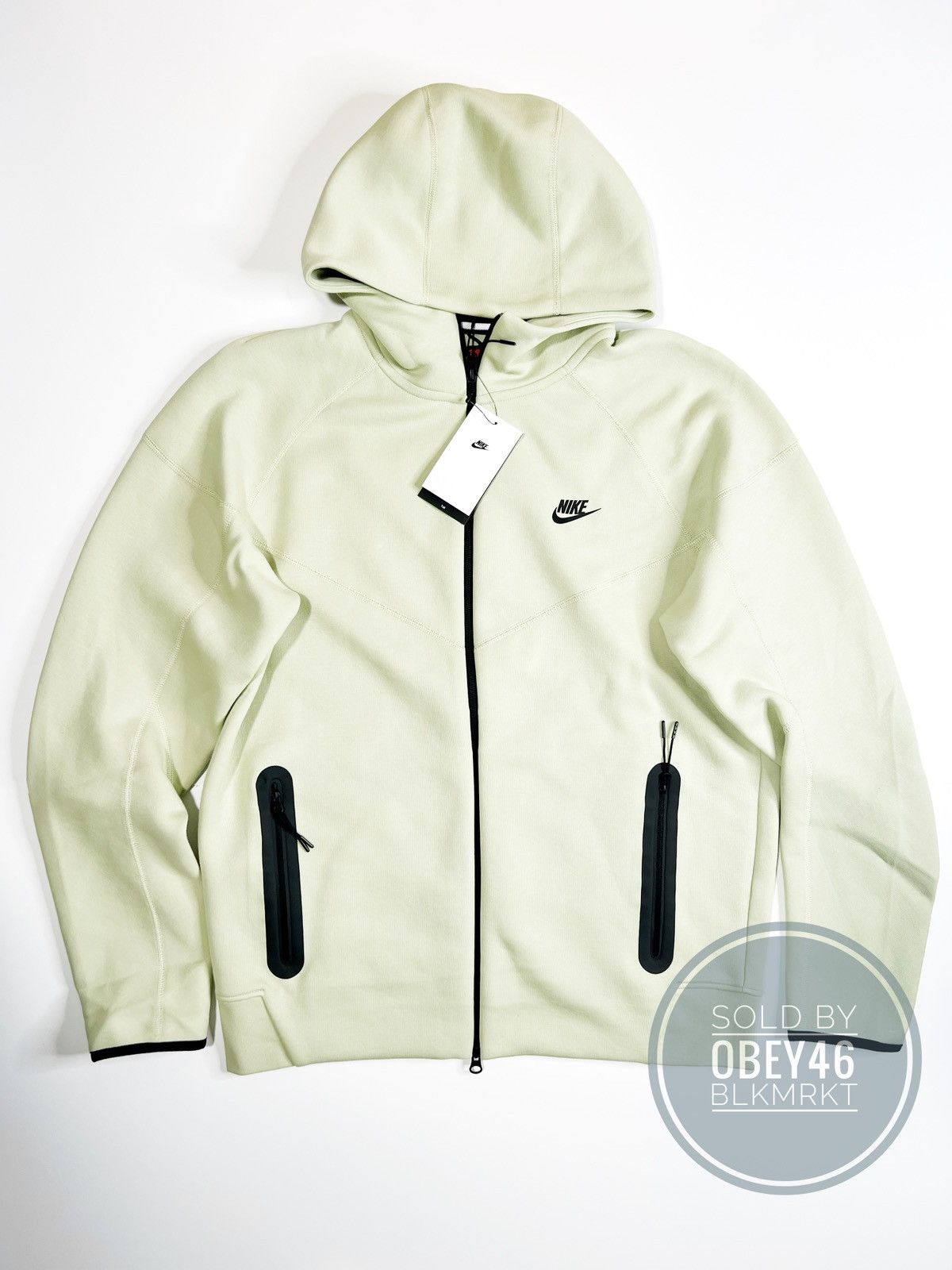 Nike Nike Tech Fleece Windrunner Zip Up Hoodie Sea Glass Black LT Size US L / EU 52-54 / 3 - 2 Thumbnail