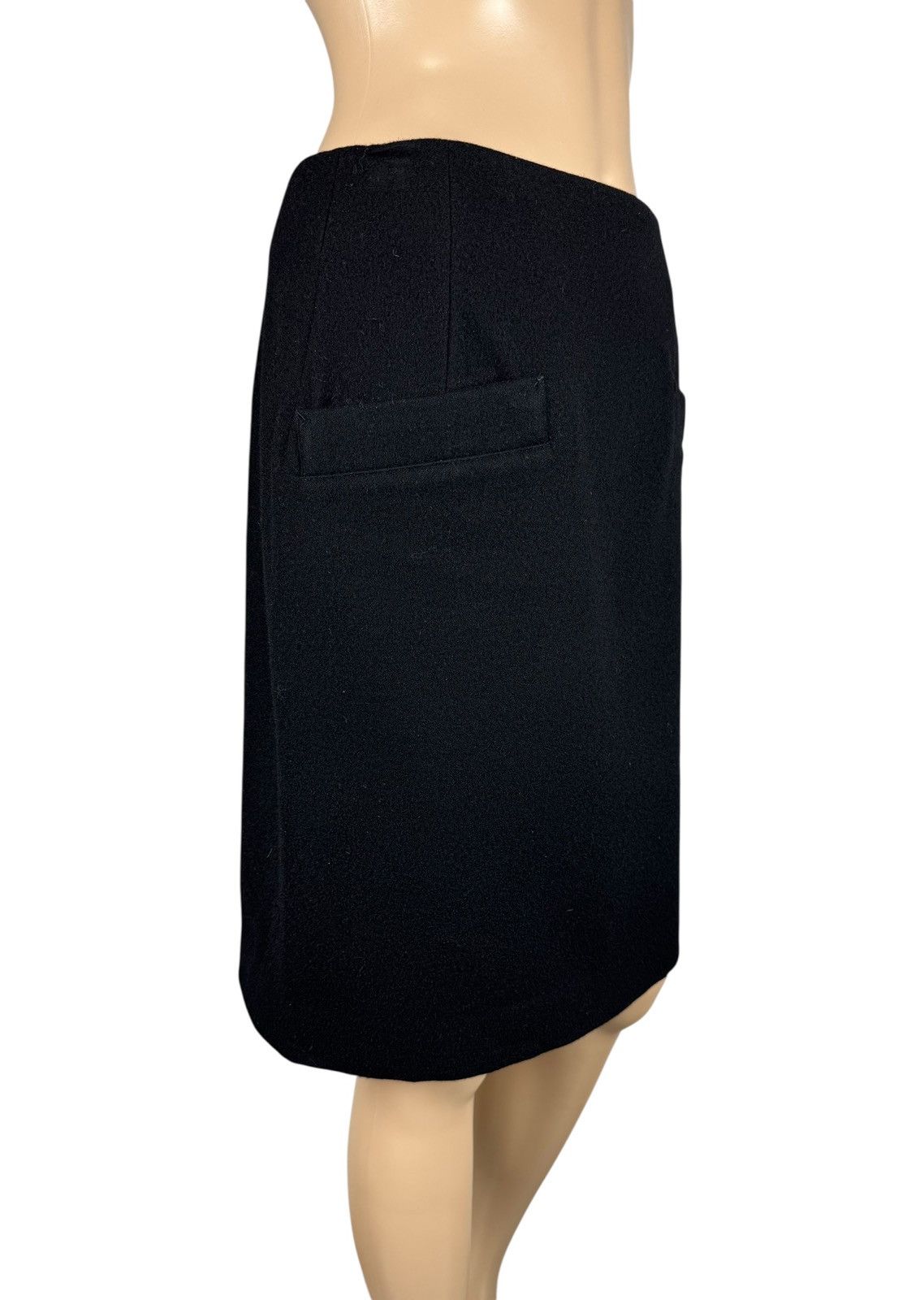Yohji Yamamoto Yohji Yamamoto Wool Pencil Skirt Pocket size 1 Made In Japan Size 26" / US 2 / IT 38 - 3 Thumbnail