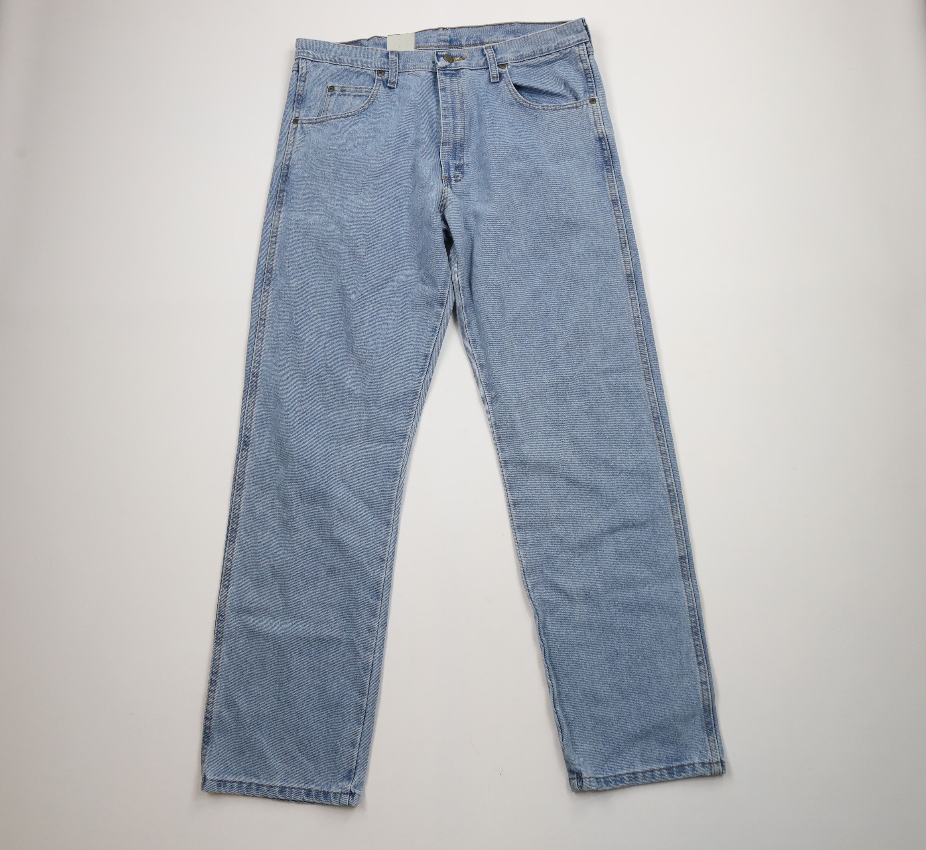 Vintage × Wrangler Deadstock Vintage Y2K Wrangler Fit Denim Jeans Blue Cotton Size US 36 / EU 52 - 1 Thumbnail