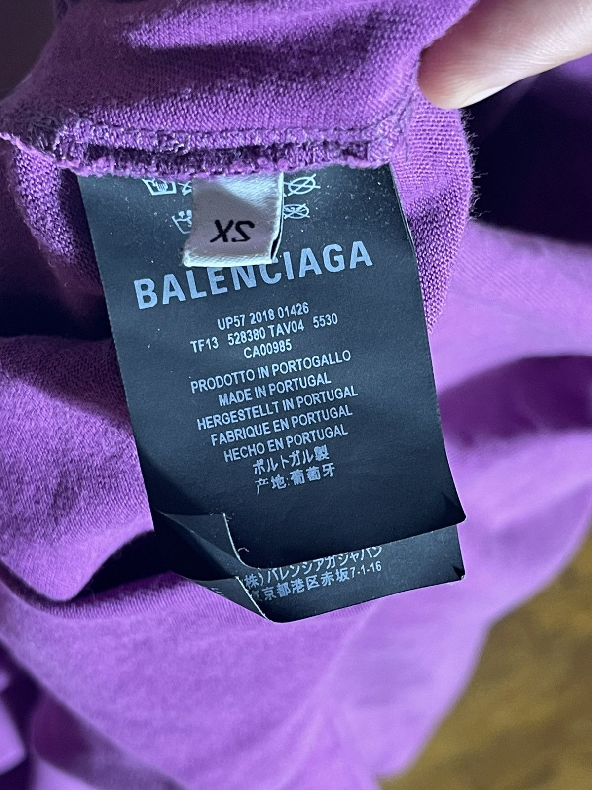 Balenciaga BALENCIAGA LOGO SHIRT Size US XXL / EU 58 / 5 - 7 Thumbnail