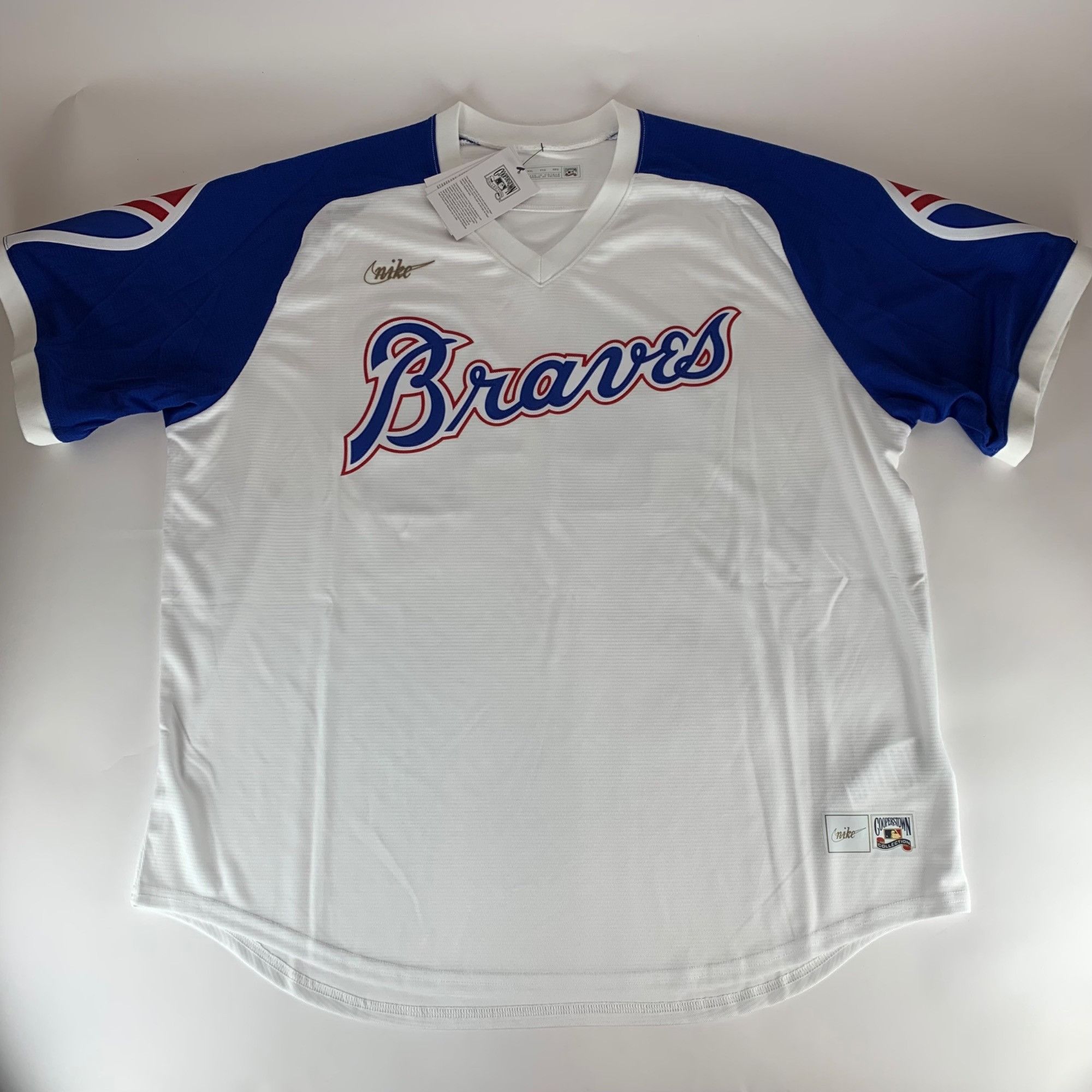 Nike Hank Aaron Atlanta Braves Nike Cooperstown Colletion Jersey Size US XXL / EU 58 / 5 - 1 Thumbnail