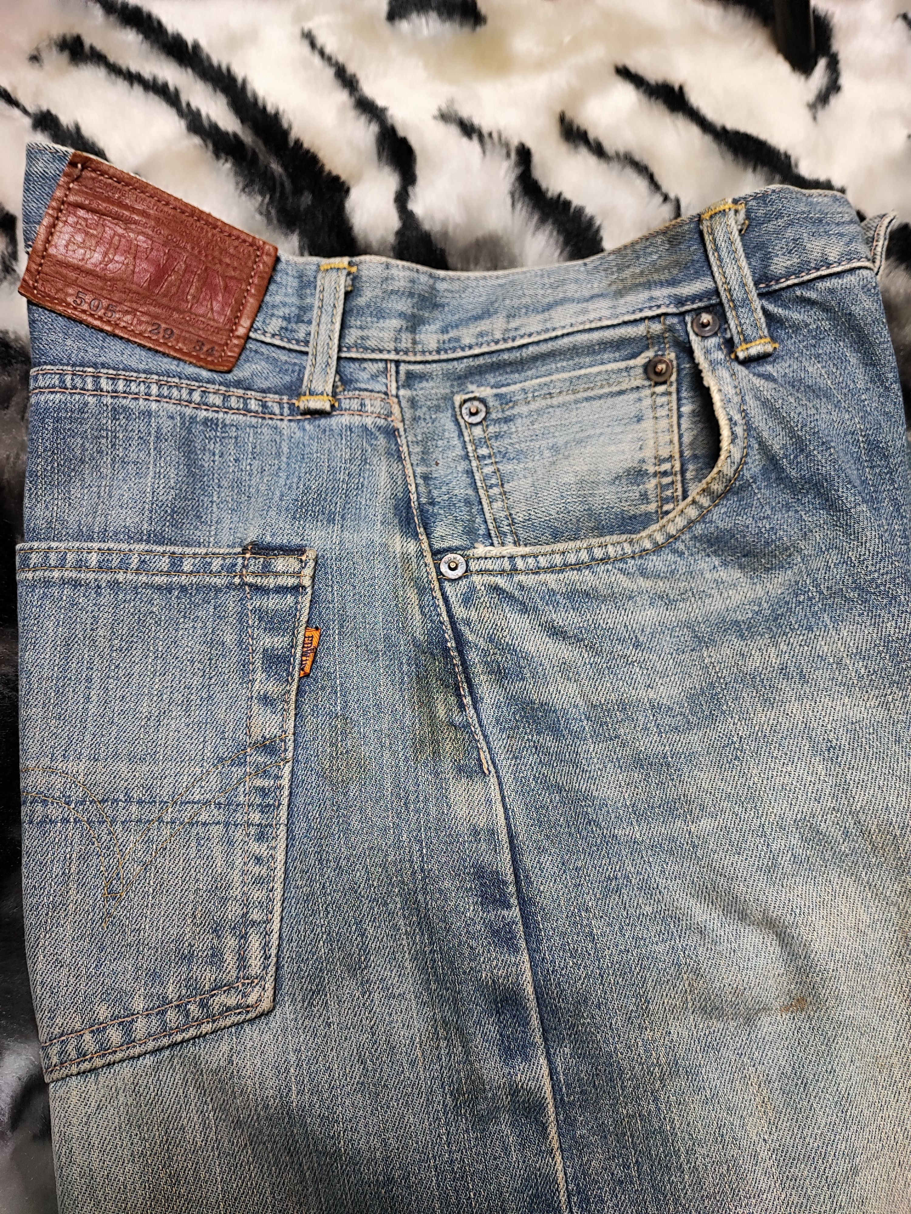 Edwin × Self Edge Edwin Selvedge 505 Denim Jeans Size US 29 - 3 Thumbnail
