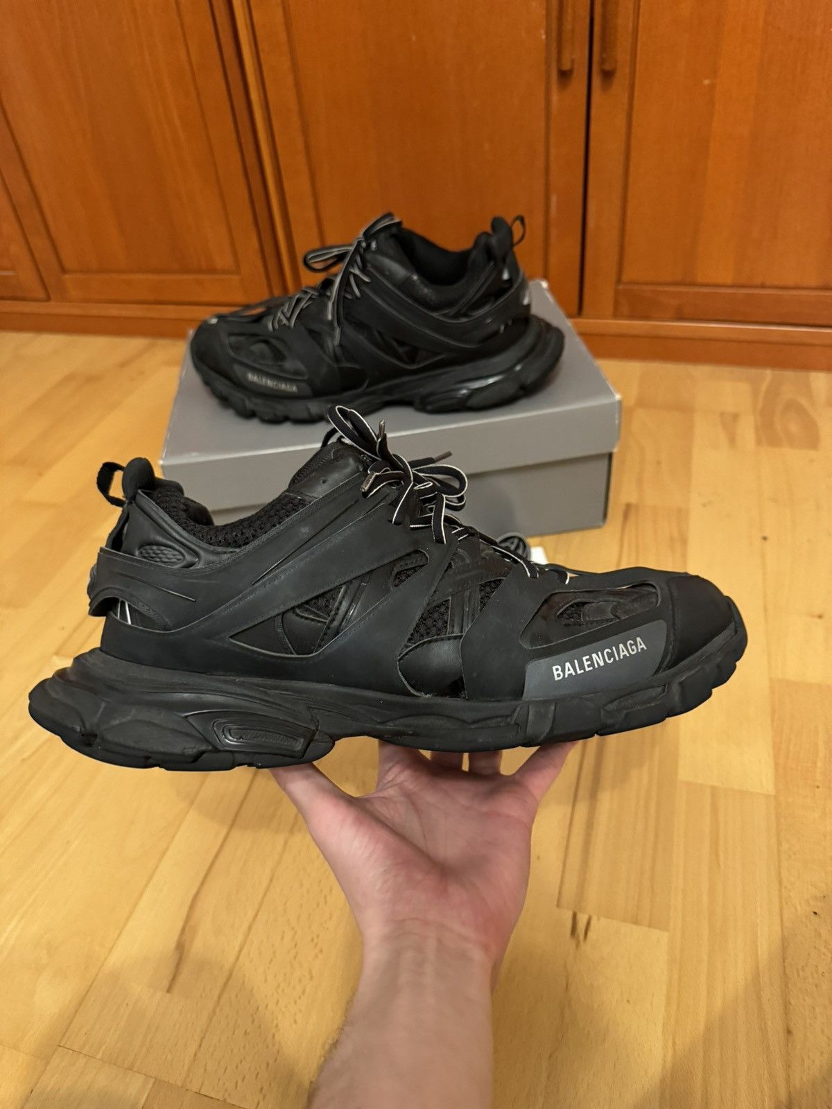 Balenciaga Balenciaga Triple Black Track Size US 14 / EU 47 - 3 Thumbnail