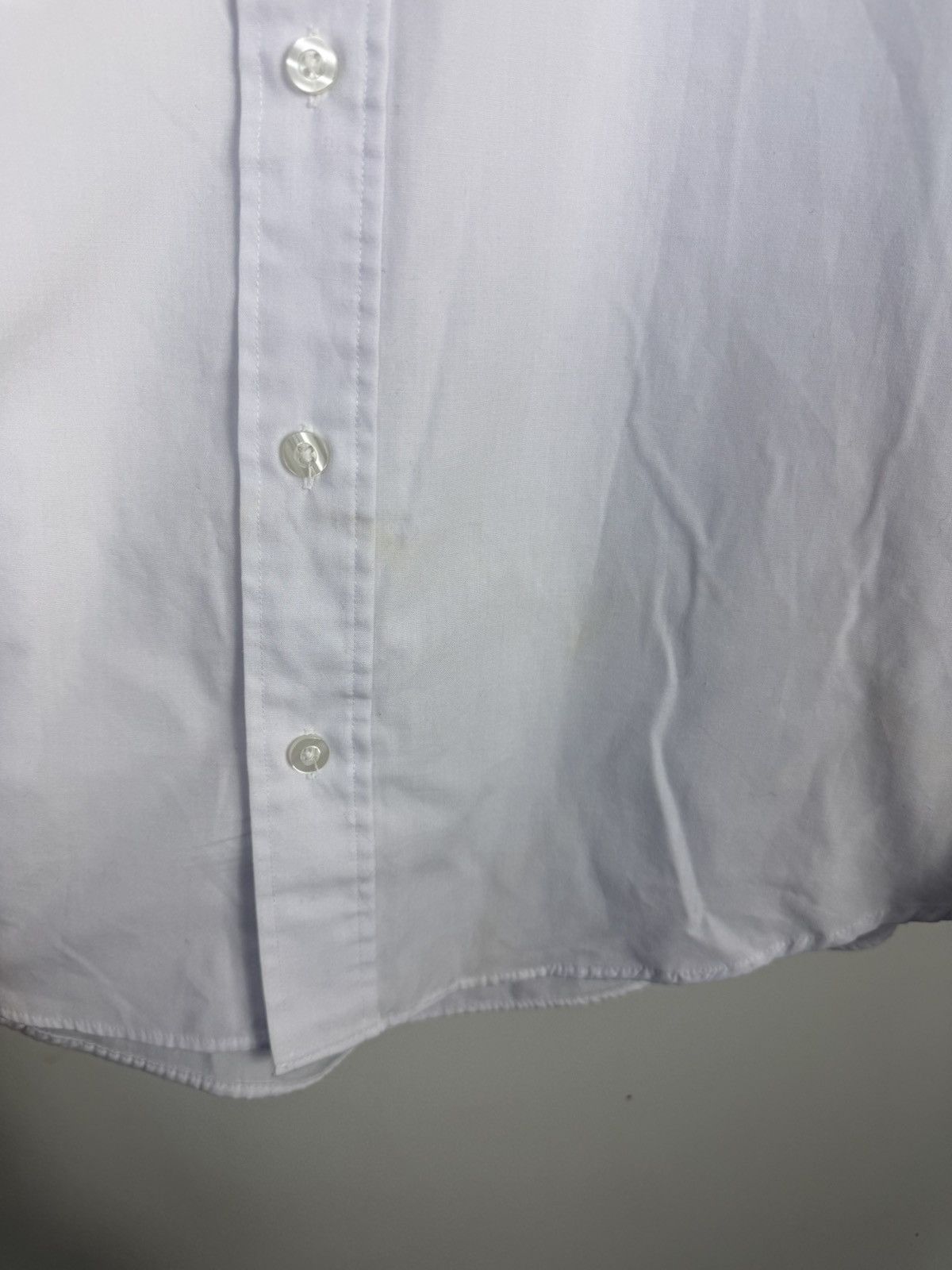 Yves Saint Laurent Elegancka Biała Koszula Yves Saint Laurent Small Logo Size US L / EU 52-54 / 3 - 7 Thumbnail