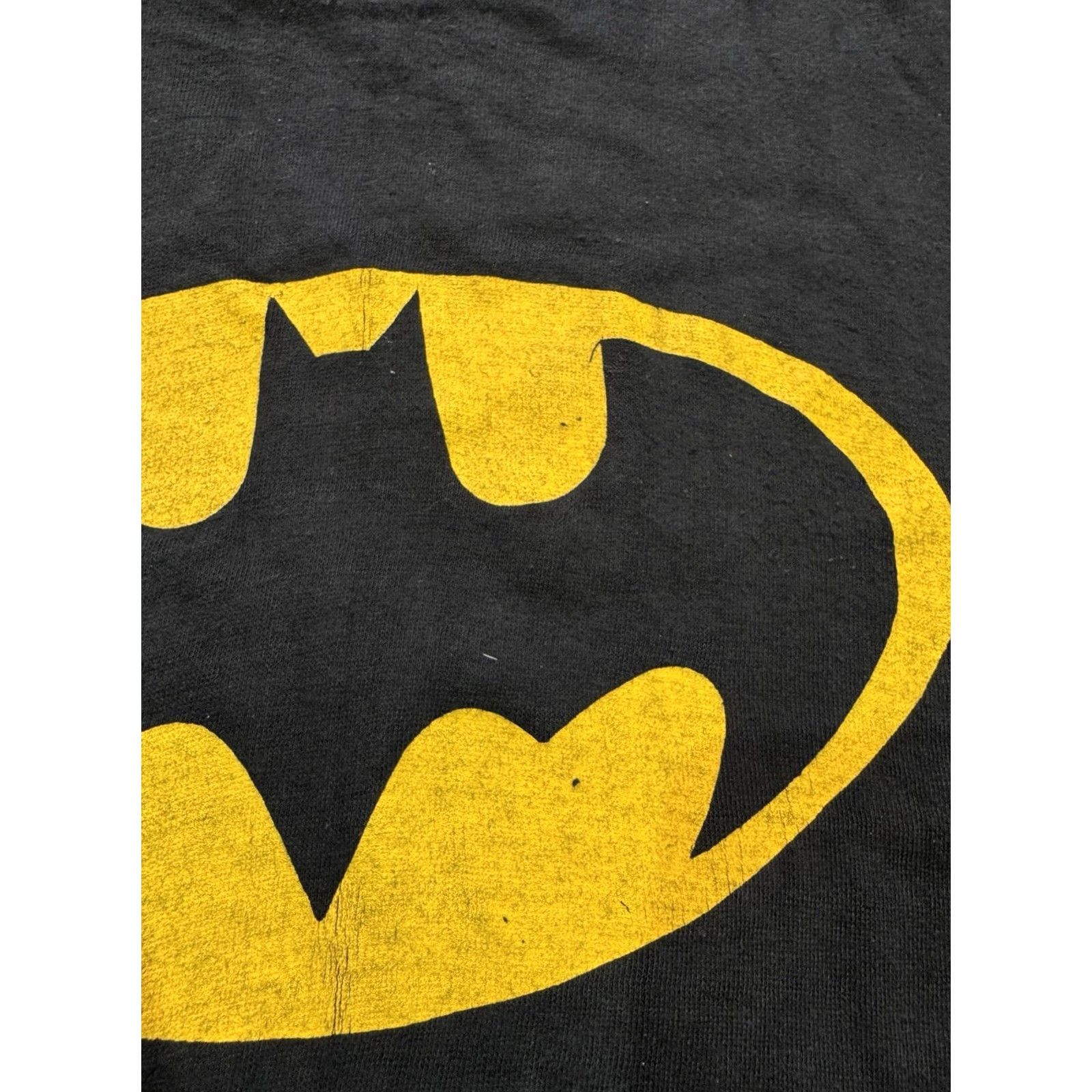 Logo 7 VINTAGE Batman Logo Single Stitch T-shirt Mens Size L Black Made in U-A-E Got-U 1980s Shirt Short Sleeve Size US L / EU 52-54 / 3 - 7 Thumbnail