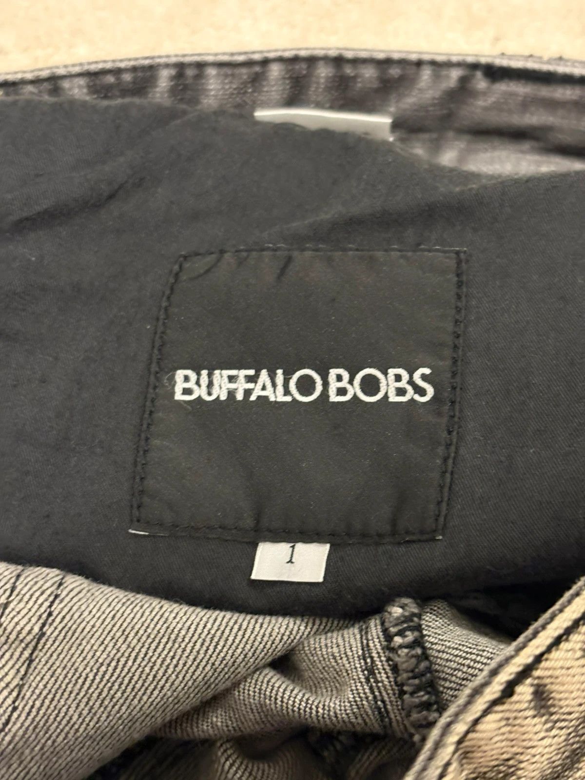 BUFFALO BOBS Buffalo Bobs grey detailed biker denim jeans Size US 29 - 5 Thumbnail