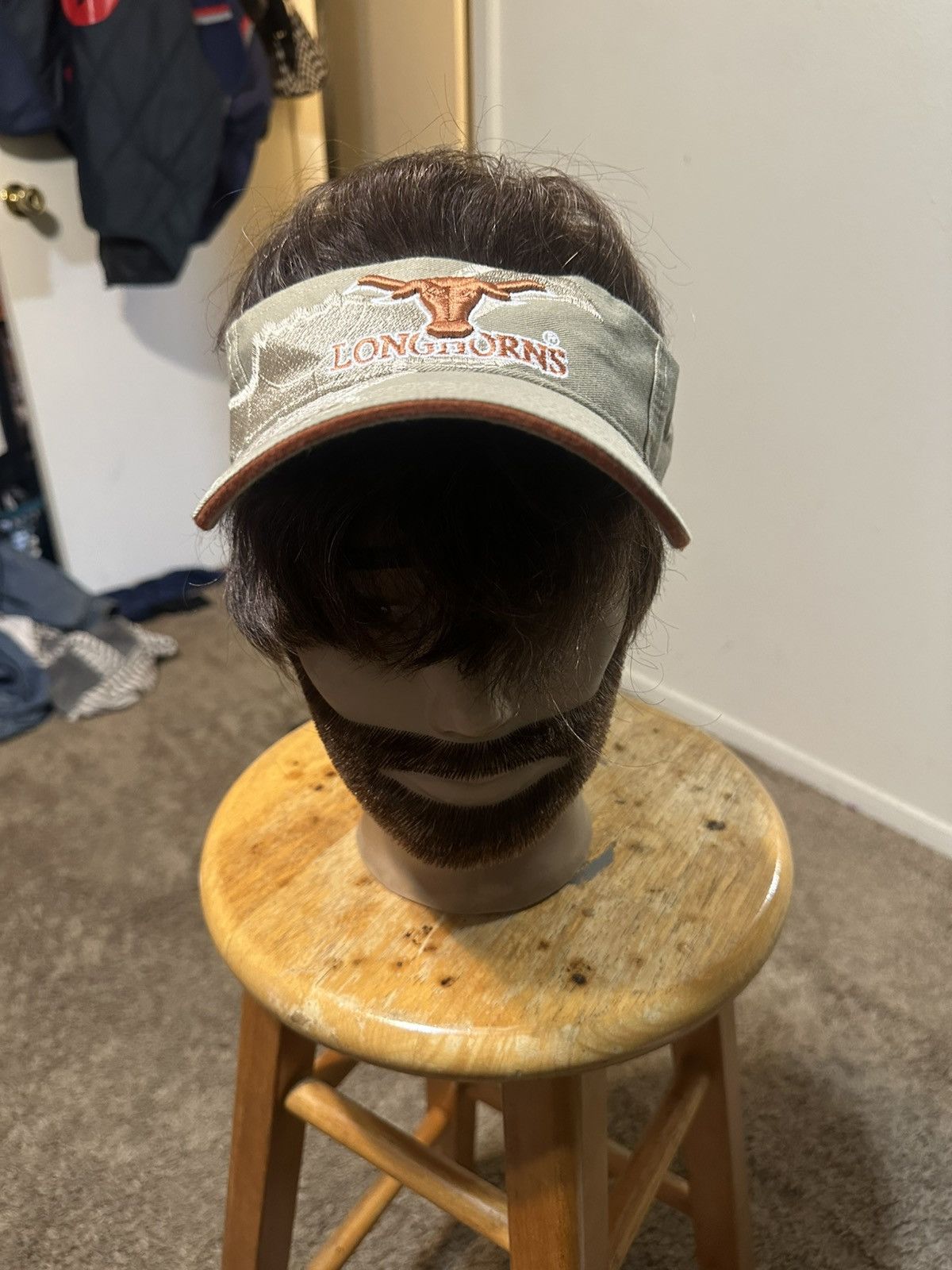 NCAA Vintage NCAA Texas Longhorns “triple burnt” sun visor 90s Size ONE SIZE - 1 Thumbnail