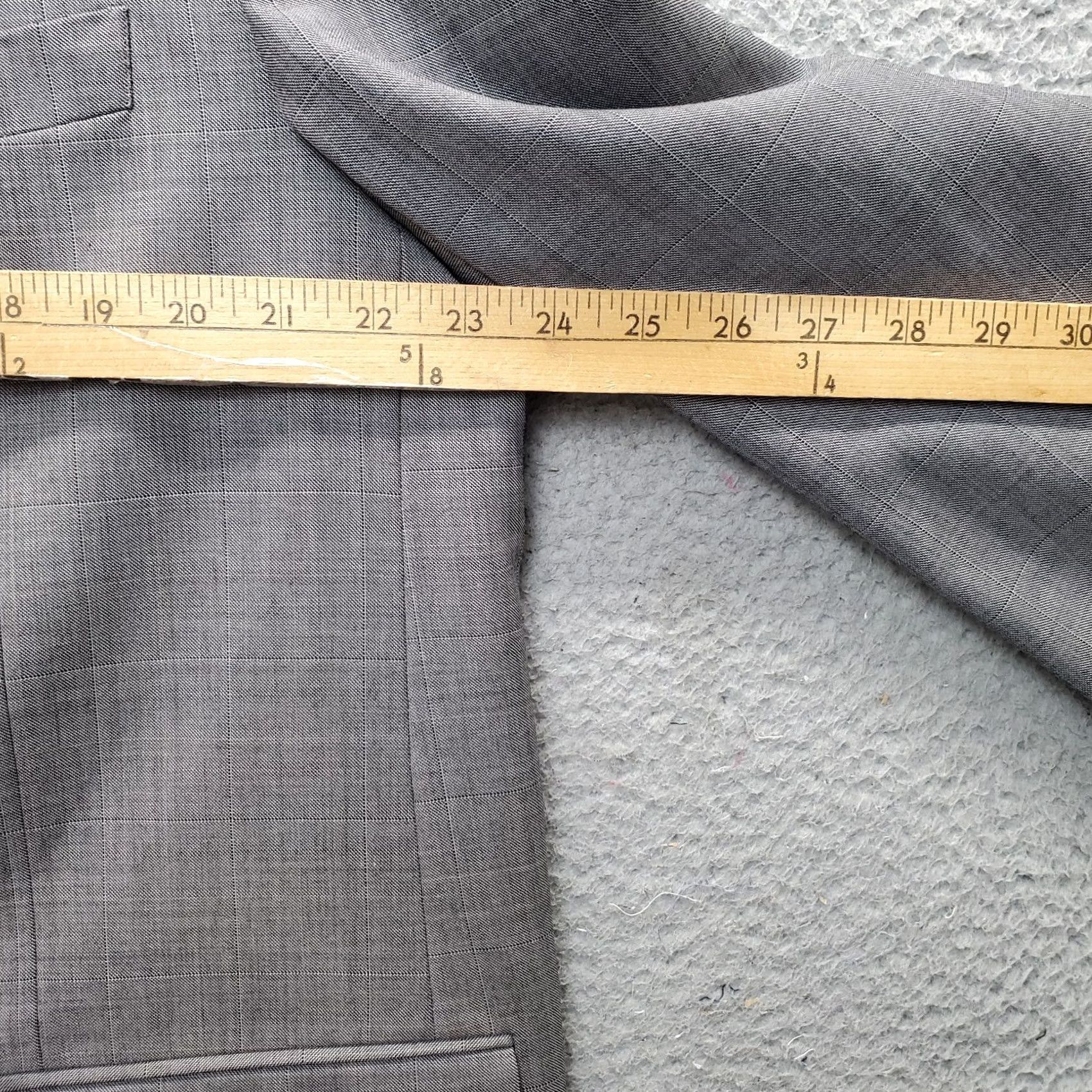 Joseph Joseph & Feiss Blazer Jacket Mens Size 46 Multicolor Check Notch Lapel Single Breasted Blazer Size 46R - 5 Thumbnail