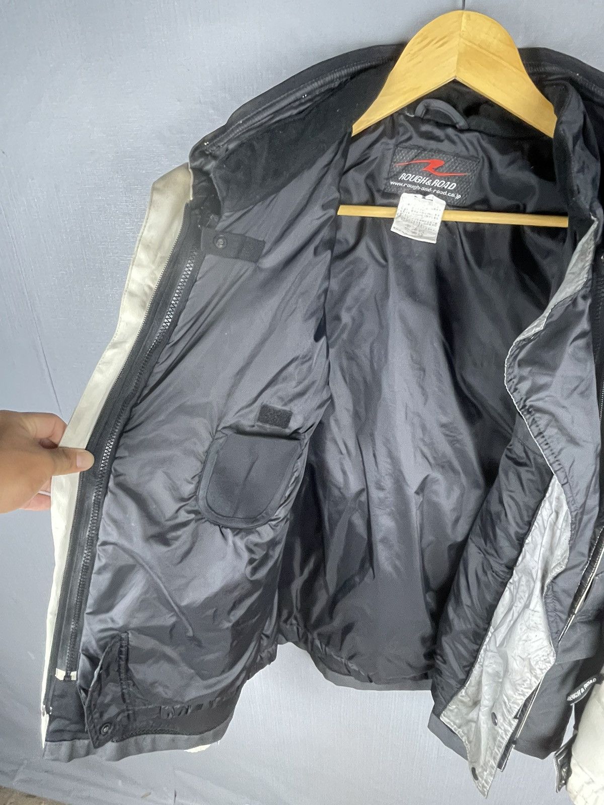Vintage ROUGHT & ROAD Japanese Brand Racing Biker Jacket