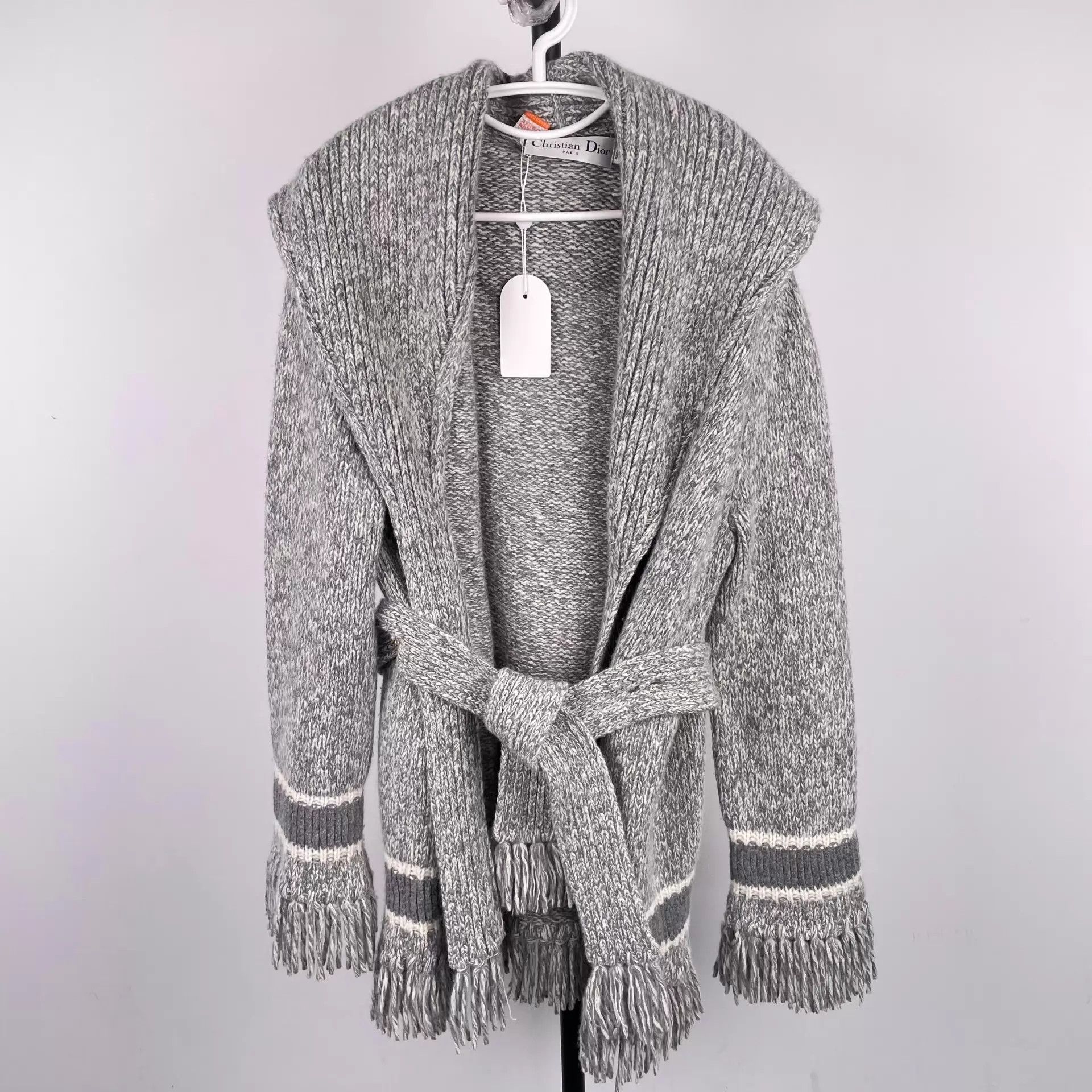 Dior Dior Gray Wool Coat 46 Size M / US 6-8 / IT 42-44 - 1 Thumbnail