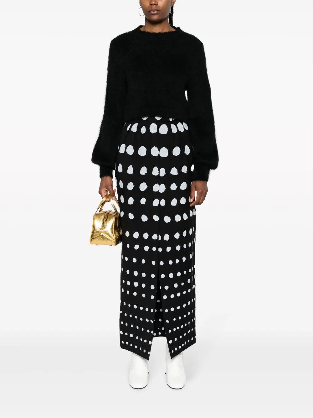 Marni o1y1125 Crewneck Sweater in Black Size M / US 6-8 / IT 42-44 - 5 Thumbnail