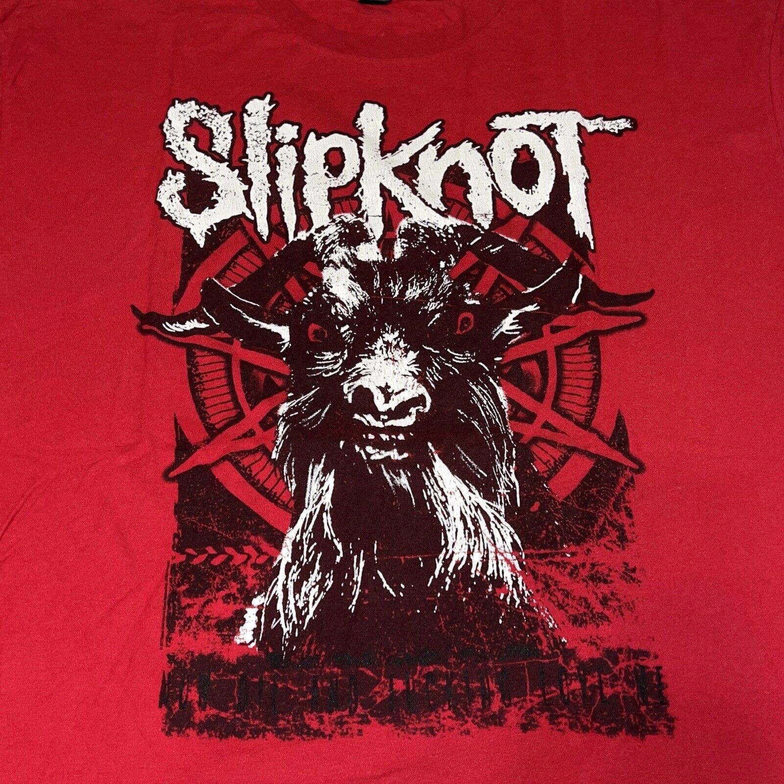 Slipknot SLIPKNOT Autographed Signed Shirt Mens 2XL IOWA DEVIL GOAT Size US XXL / EU 58 / 5 - 2 Thumbnail