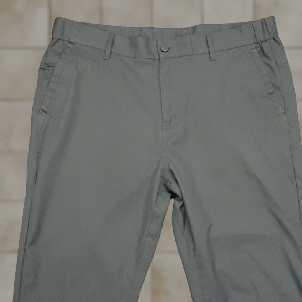 Vintage Jack Archer Pants Men 35x30 Charcoal Gray Jetsetter Tech Chino Trouser Travel Casual Workwear Summer Spring Fall 35in Gray Regular George? Size US 35 - 1 Thumbnail