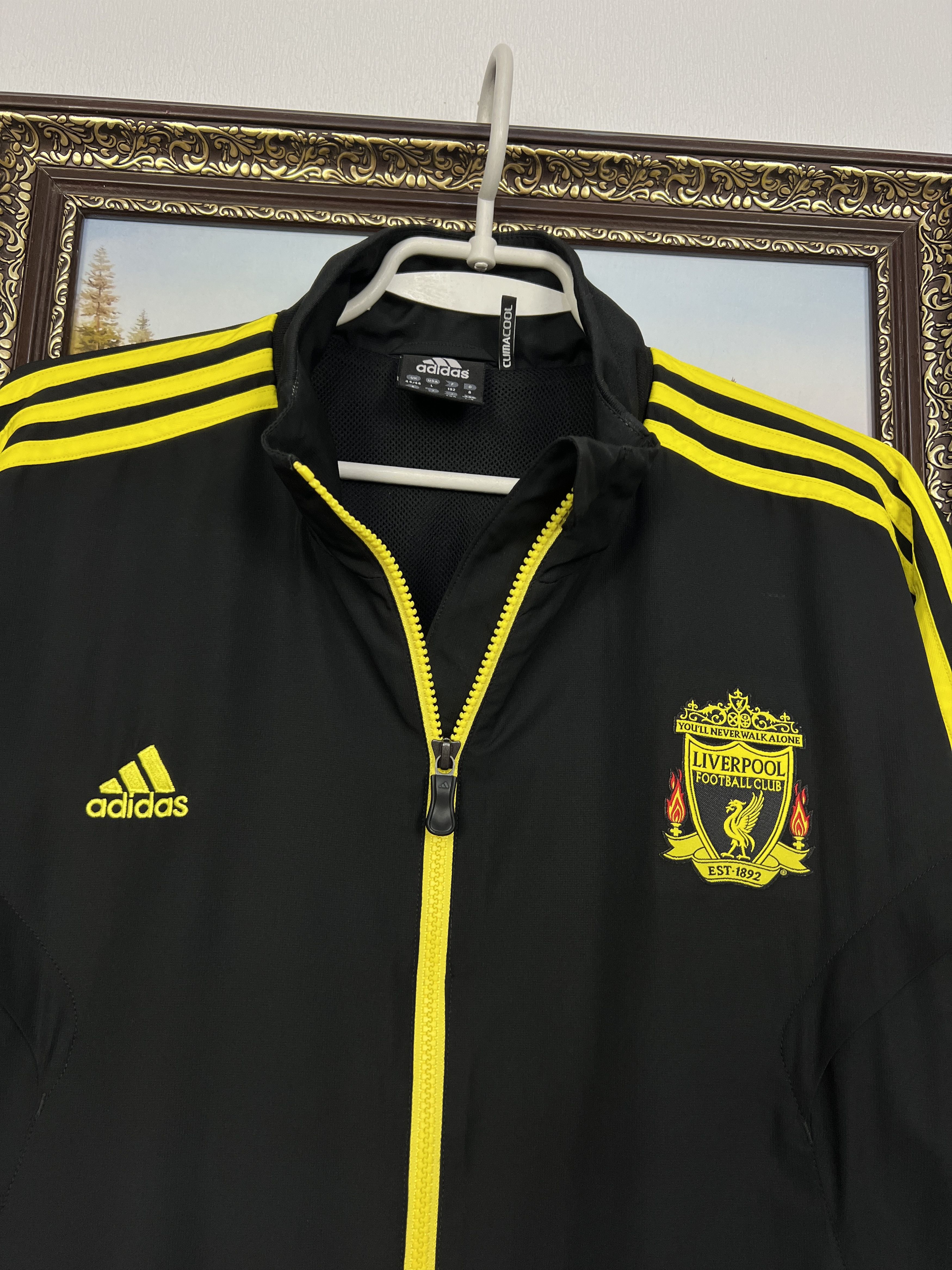 Adidas Liverpool Football Jacket Soccer Track Top Windbreaker Size US L / EU 52-54 / 3 - 3 Thumbnail