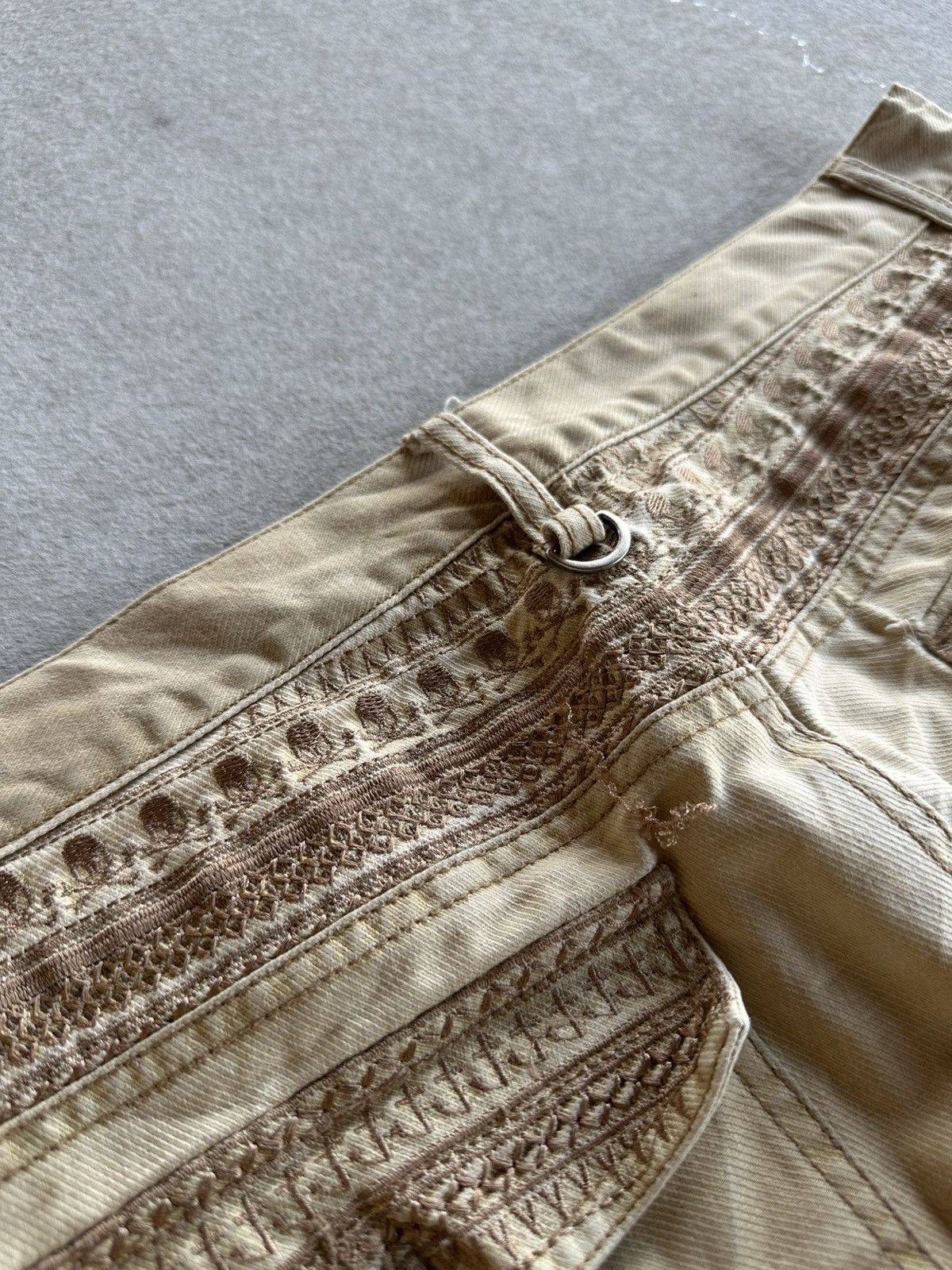 semanticdesign HEAT🔥🔥Vintage SEMATIC DESIGN Jeans Skulls Embroidery Pants Size US 33 - 14 Thumbnail