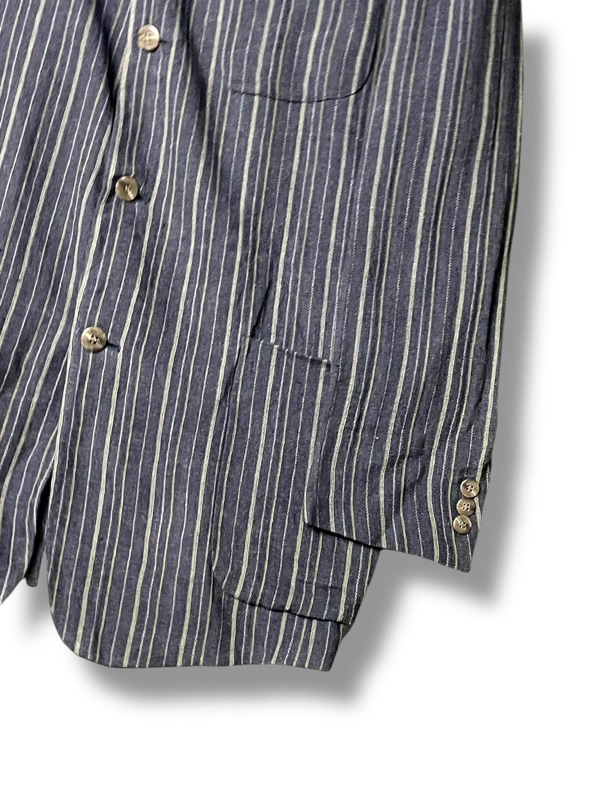 Donna Karan × Japanese Brand × Vintage Vintage Donna Karan Signature Stripe Coat (71) Size US S / EU 44-46 / 1 - 3 Thumbnail