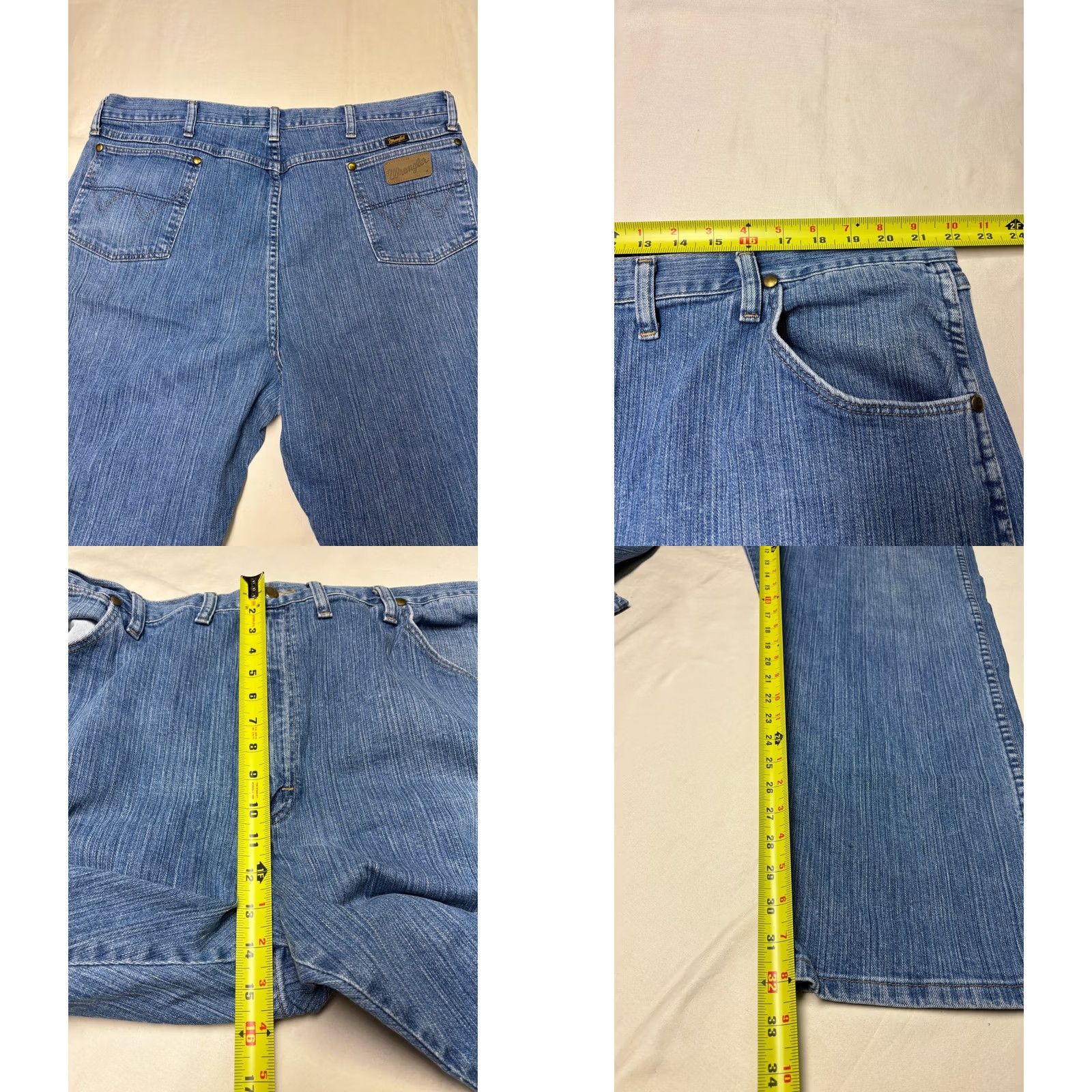 Wrangler VINTAGE Wrangler Cowboy Cut Collection Jeans 44x32 Medium Wash Bootcut Mens Jeans 44 Inseam 32 Size US 44 / EU 60 - 8 Thumbnail