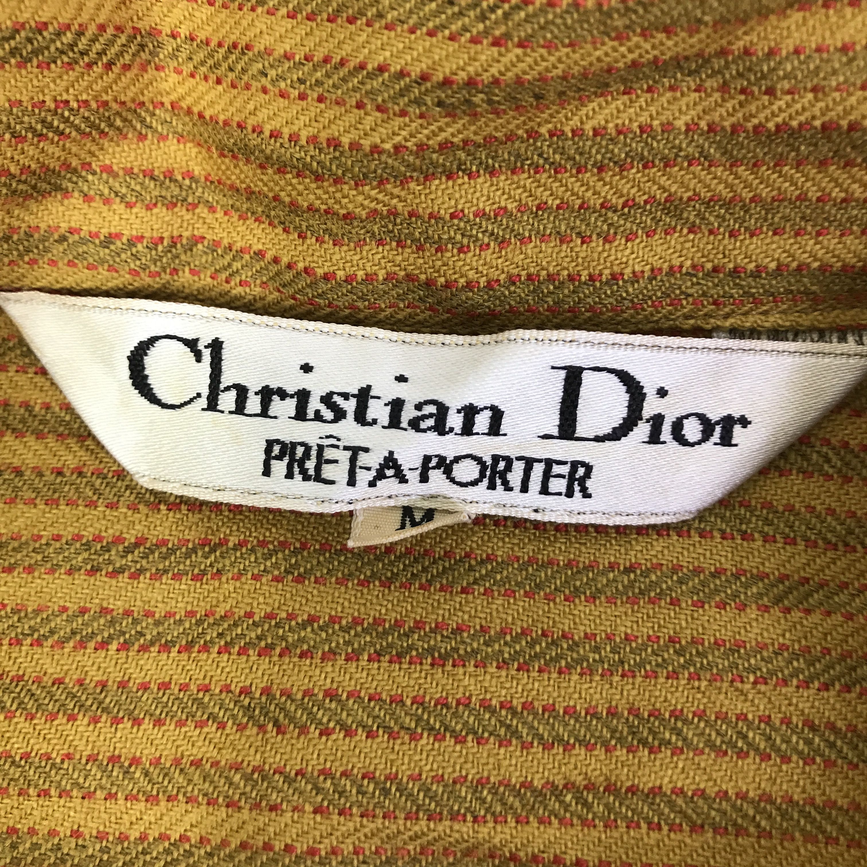 Christian Dior Monsieur CHRISTIAN DIOR STRIPED BUTTON UP JACKET K107B11 Size US M / EU 48-50 / 2 - 9 Thumbnail