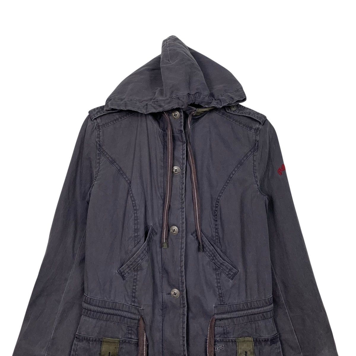 Tommy Hilfiger 90’s HILFIGER DENIM Hooded Long Coat Parka #2458-C110 Size US XS / EU 42 / 0 - 2 Thumbnail