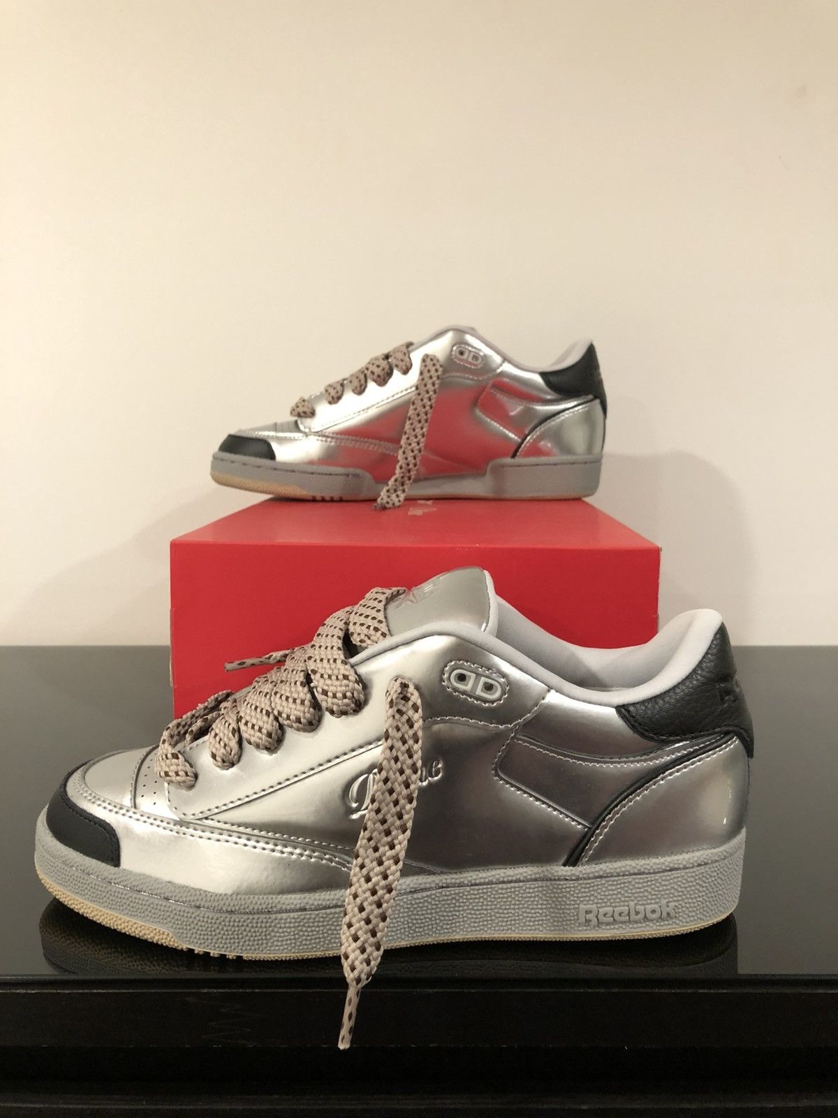 Dime × Reebok Reebok DIME x Club C Bulc 'Metallic Silver' 100069825 Size US 10 / EU 43 - 4 Thumbnail