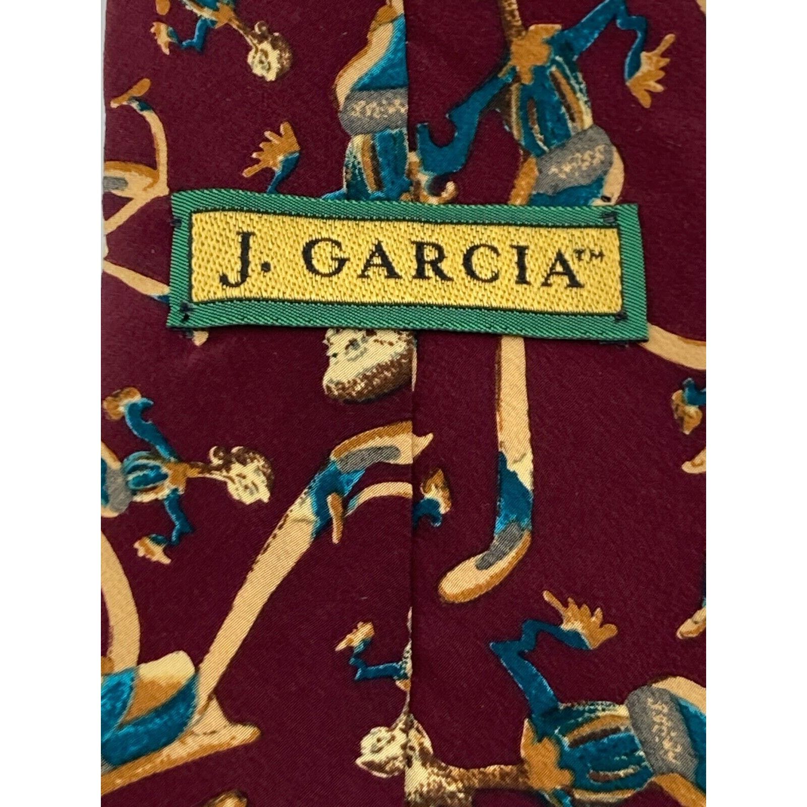Other J. GARCIA Men's 100% Silk Tie Lady with Argyle Socks Size ONE SIZE - 8 Thumbnail