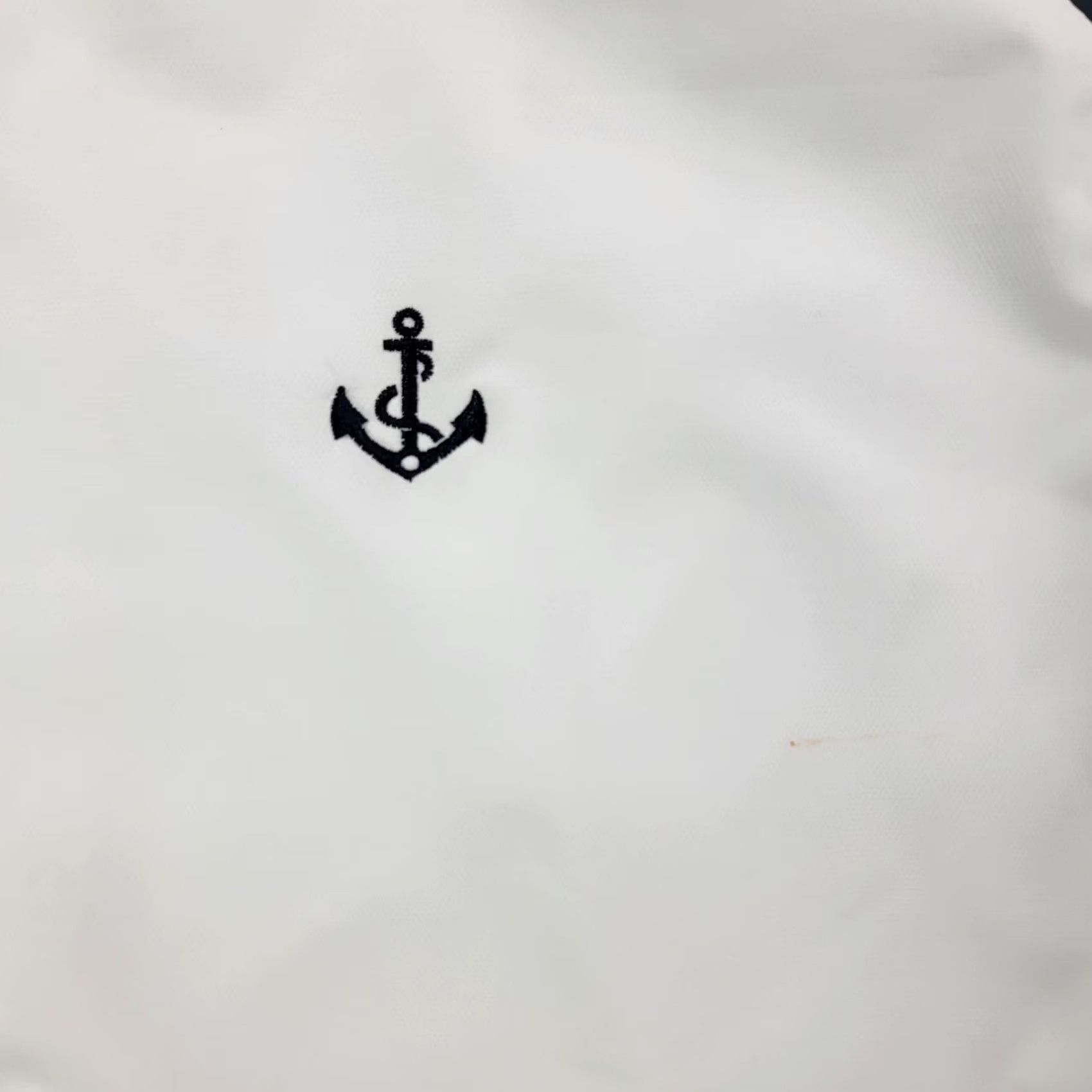 Nautica VINTAGE Princess Cruises Jacket Mens XL White Navy Full Zip Windbreaker Nautical Anchor Size US XL / EU 56 / 4 - 2 Thumbnail