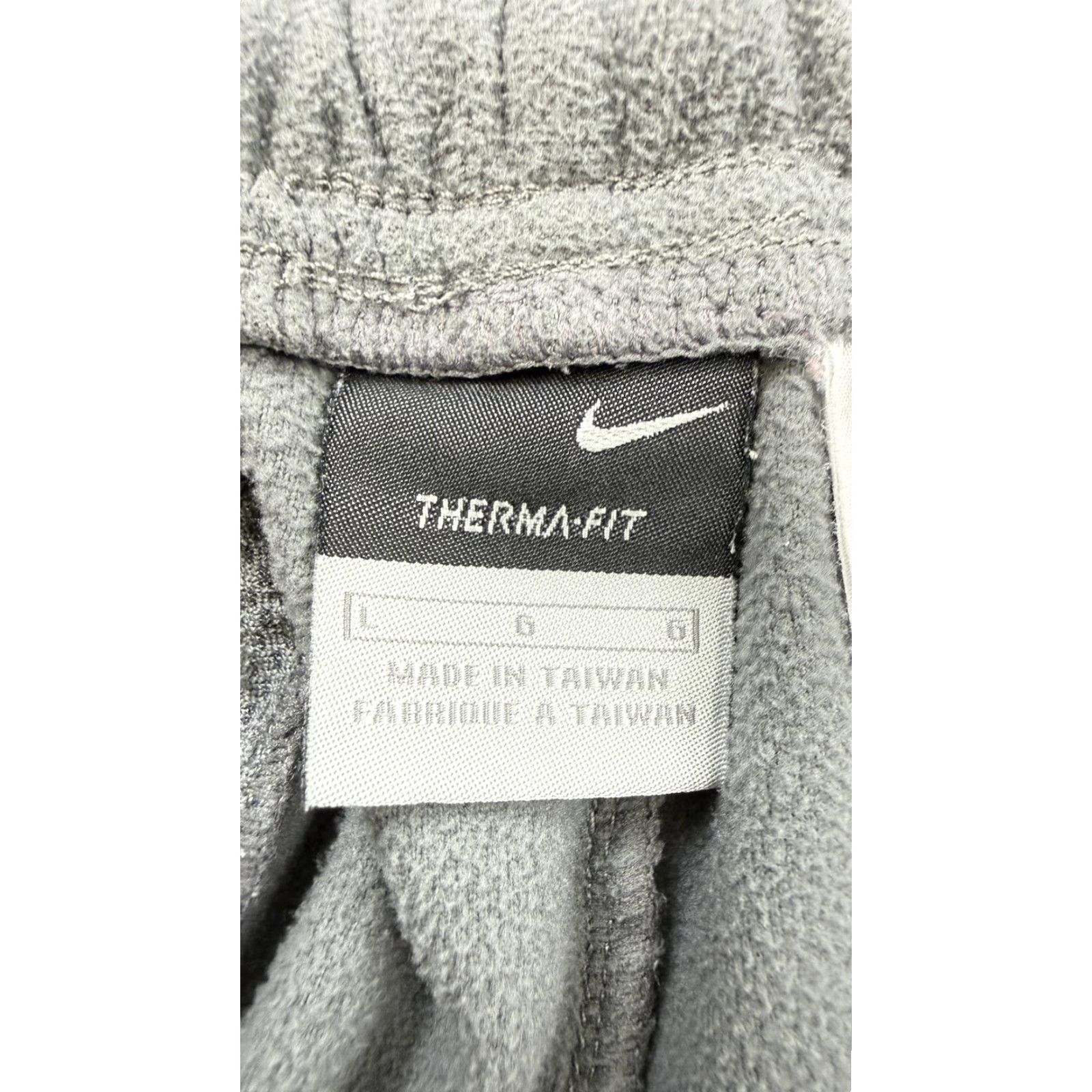Nike Nike Pants Mens Large Gray Therma-Fit Fleece Sweatpants Zip Pockets Warm Up Size US 33 - 7 Thumbnail