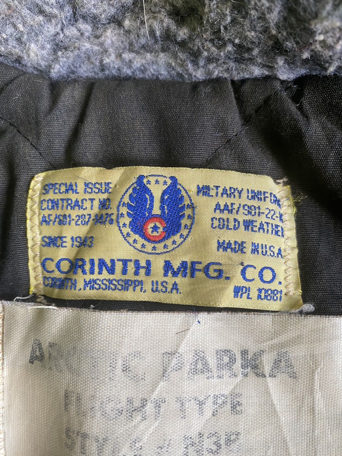 Uniform Bridge VINTAGE 40s CORINTH MFG.CO ARCTIC QUILTED PARKA JACKET Size US M / EU 48-50 / 2 - 13 Thumbnail