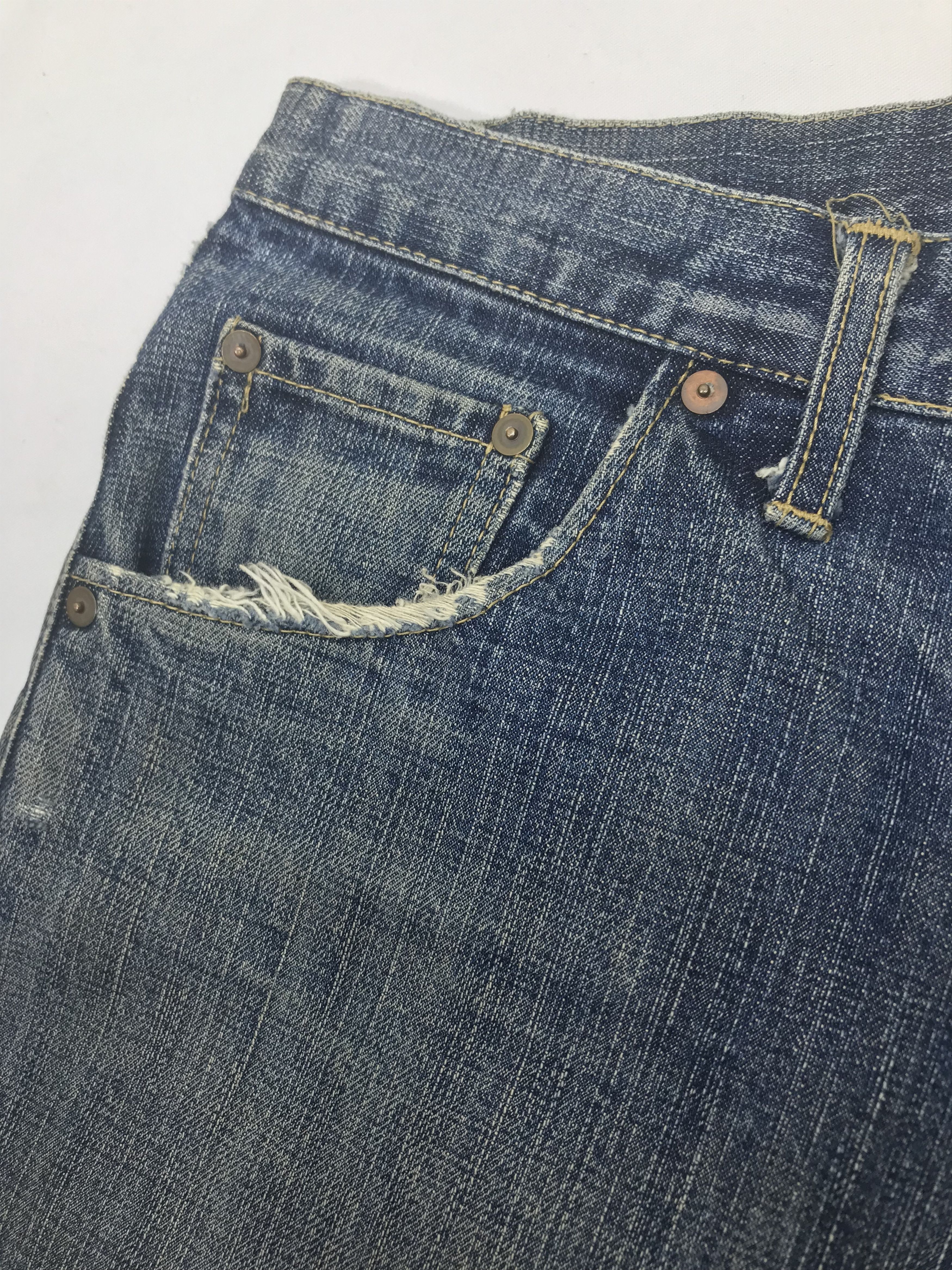 MasterPiece Vintage Master piece X Hectic Denim Baggy Jeans Size US 35 - 11 Thumbnail