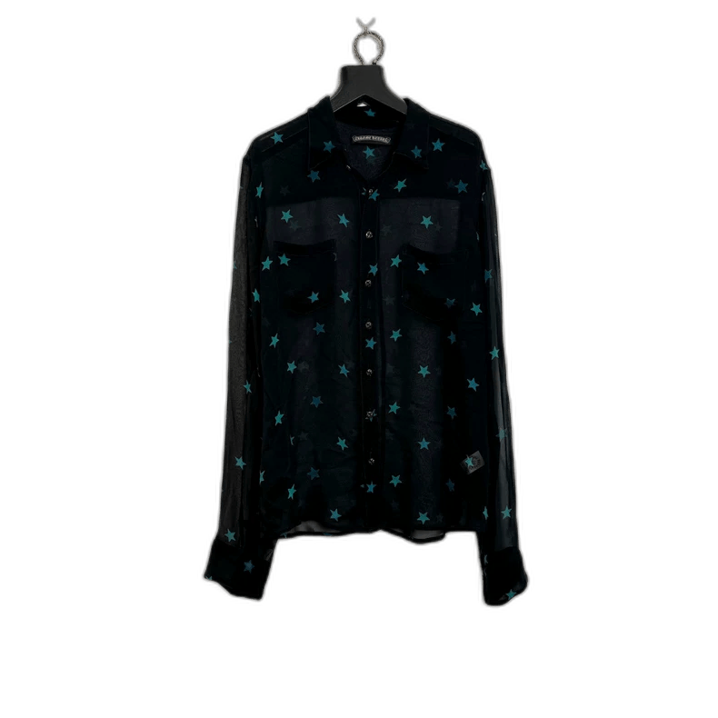 Chrome Hearts Chrome Hearts Star Silk Shirt Size L-yf Size US L / EU 52-54 / 3 - 1 Thumbnail