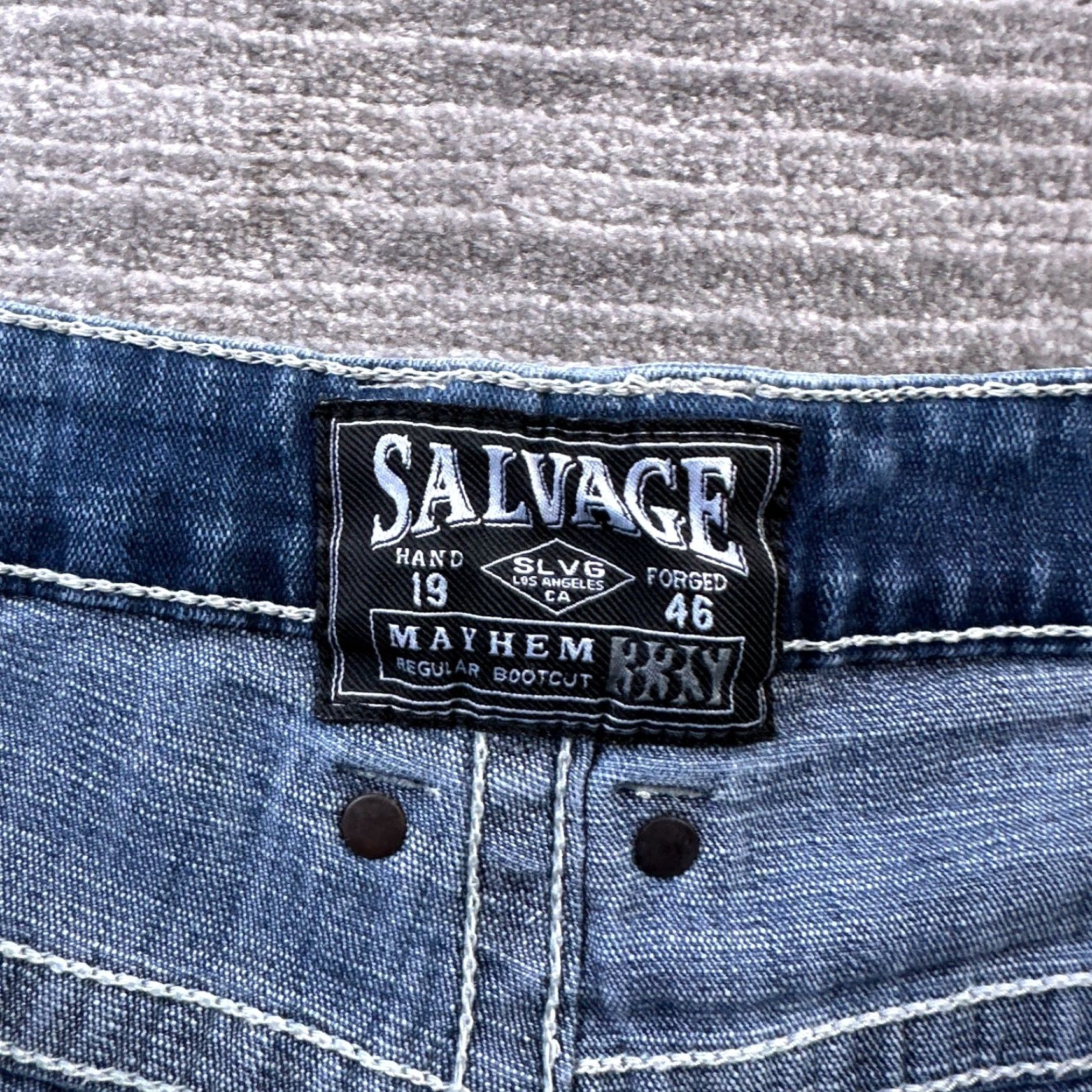 Vintage VINTAGE Buckle Buckle Salvage Jeans 33x31 Blue Denim Pants 5-Pocket Design Denim | Buckle Size US 33 - 4 Thumbnail