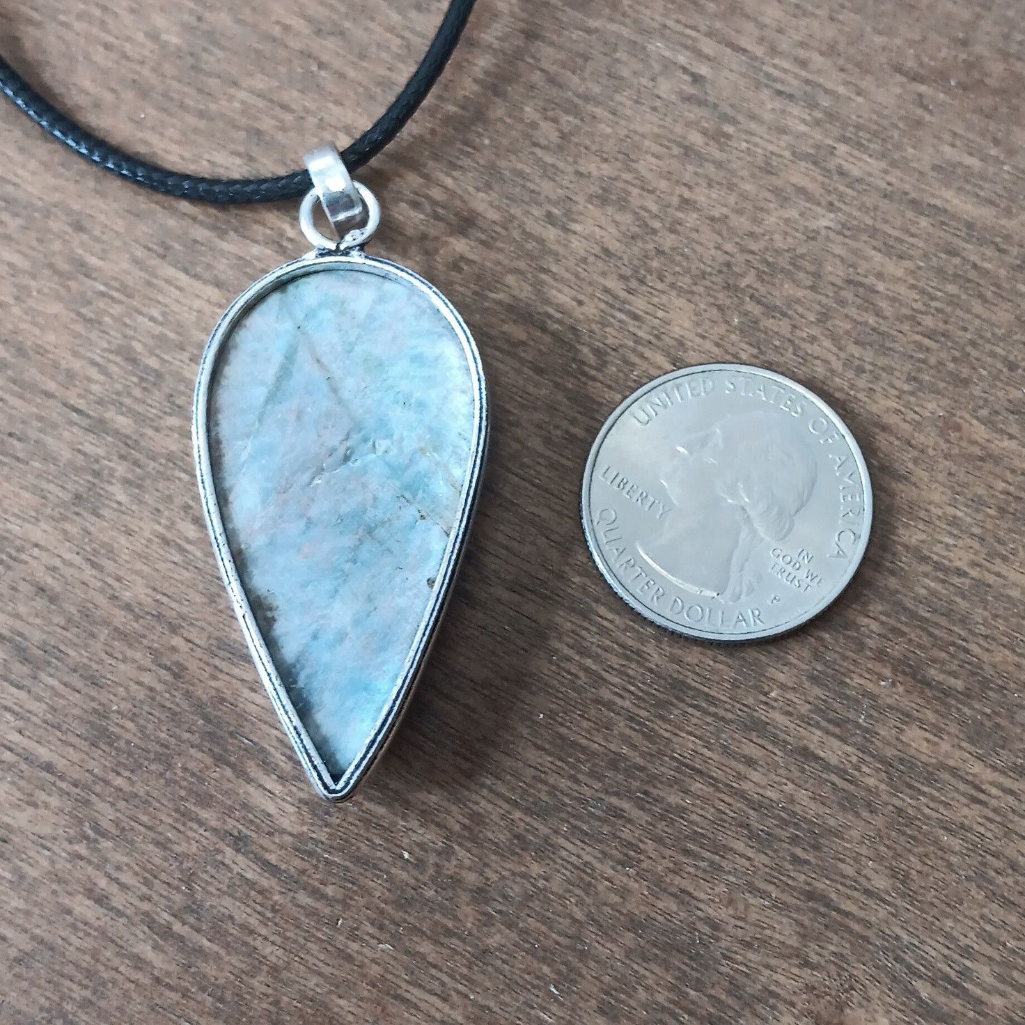 Other Blue Apatite gemstone pendant necklace Size ONE SIZE - 2 Thumbnail