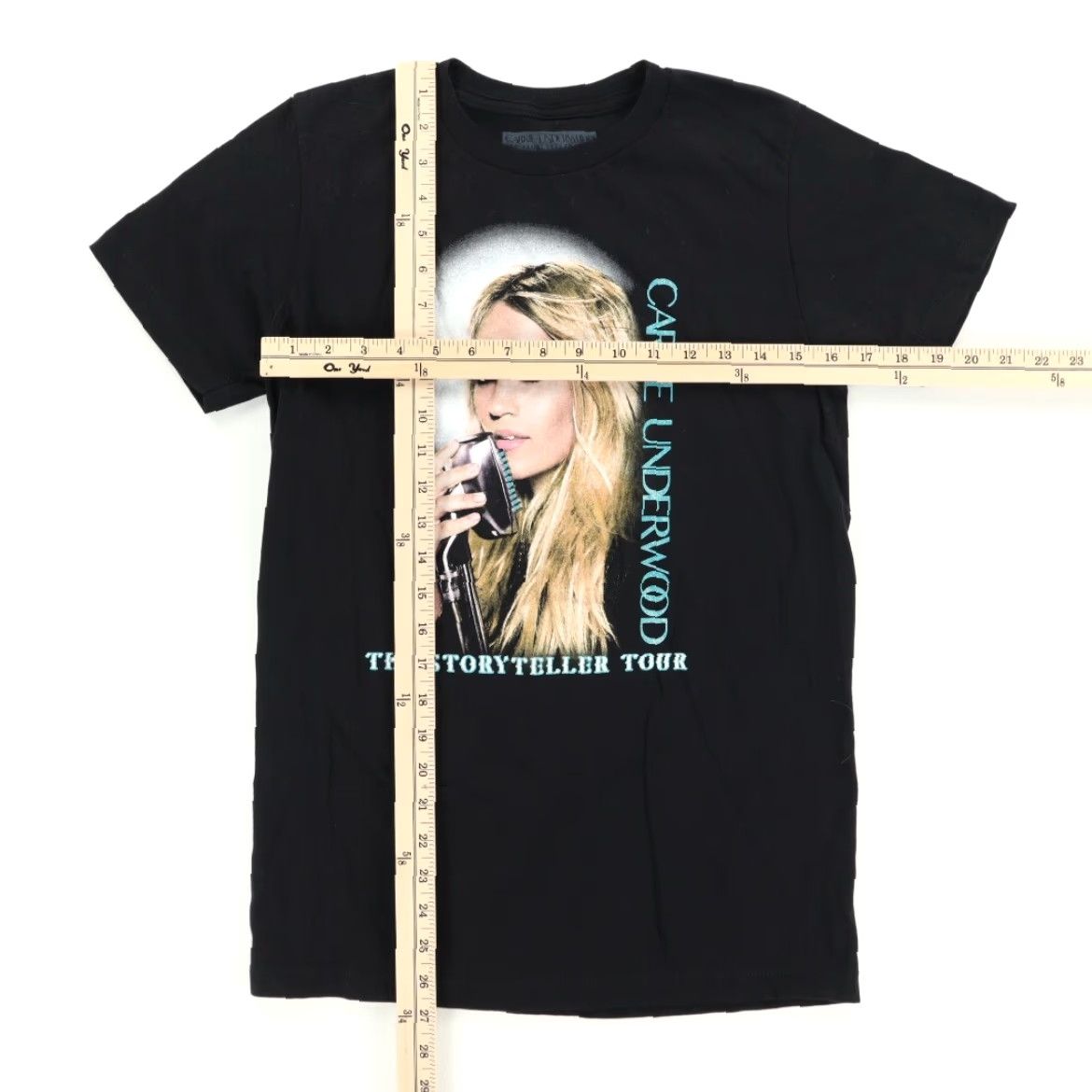 Vintage Carrie Underwood Storyteller Tour Solid T-Shirt Black Men's S Shirt Size US S / EU 44-46 / 1 - 3 Thumbnail
