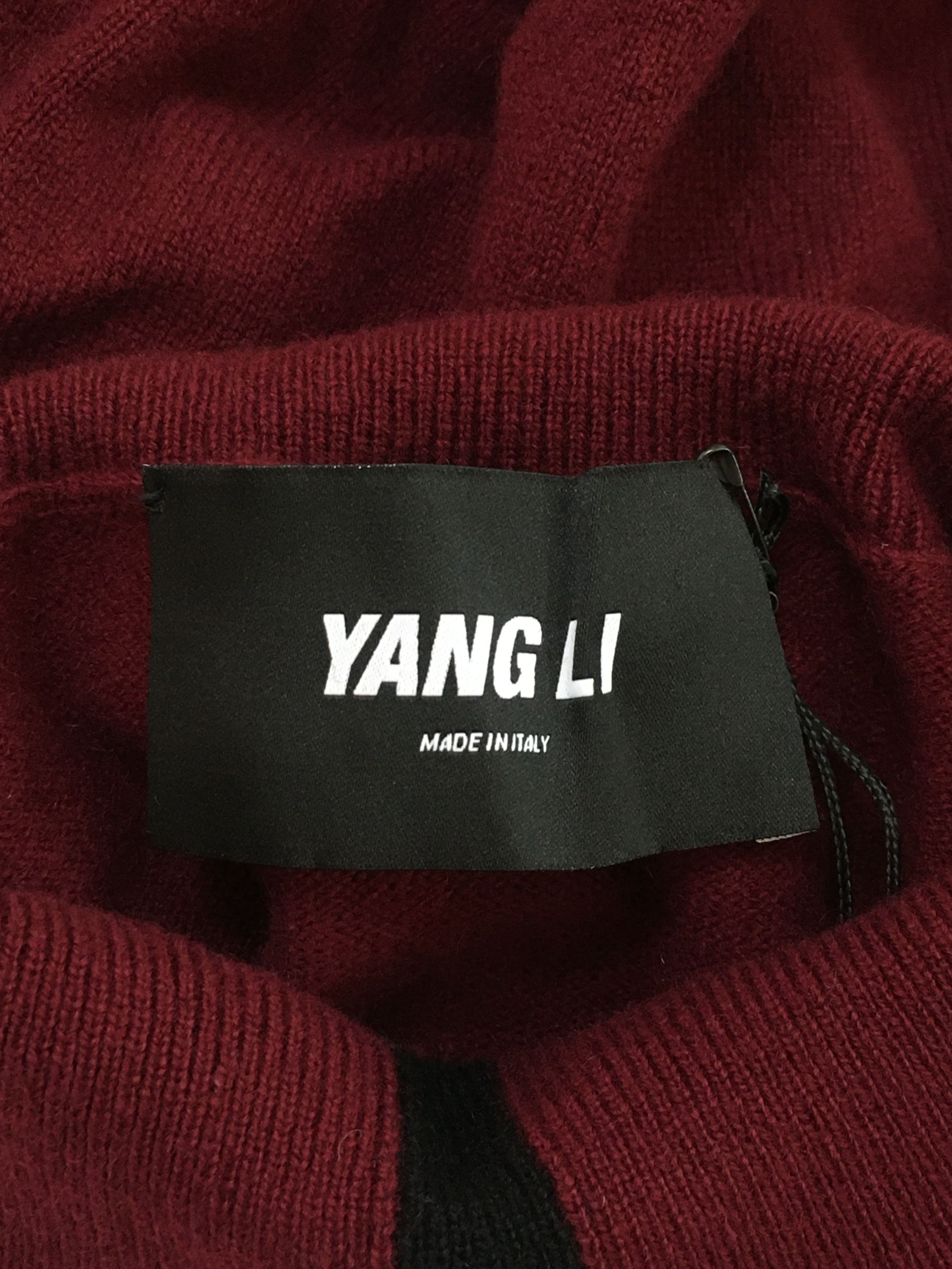 Yang Li FW13 HIGH NECK KNIT TOP BURGUNDY Size US M / EU 48-50 / 2 - 4 Thumbnail