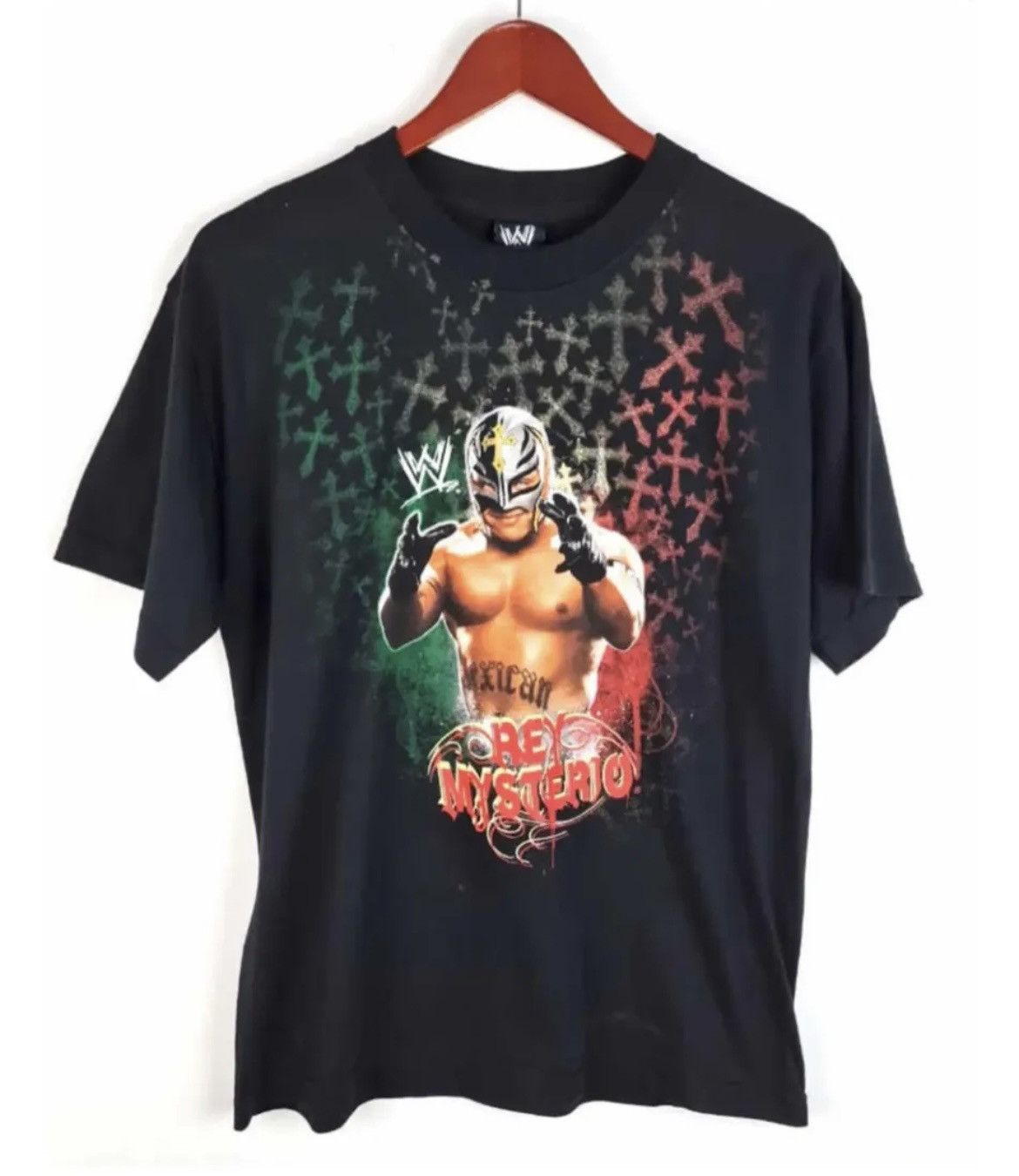 WWE Rey misterio vintage wwe tshirt doble print XL youth size Size US S / EU 44-46 / 1 - 1 Thumbnail