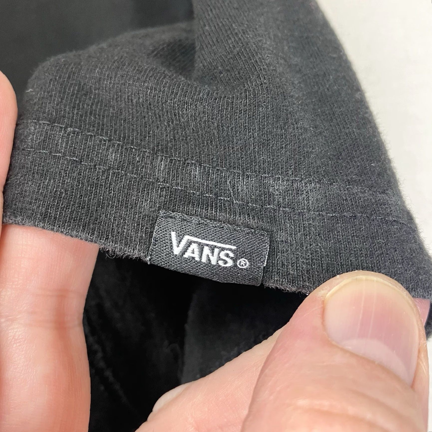 Vans VANS Mens T Shirt Short Sleeve Crew Neck Classic Fit Black Cotton Graphic Print 90s Retro Misfits Style Letters Logo Size US S / EU 44-46 / 1 - 6 Thumbnail